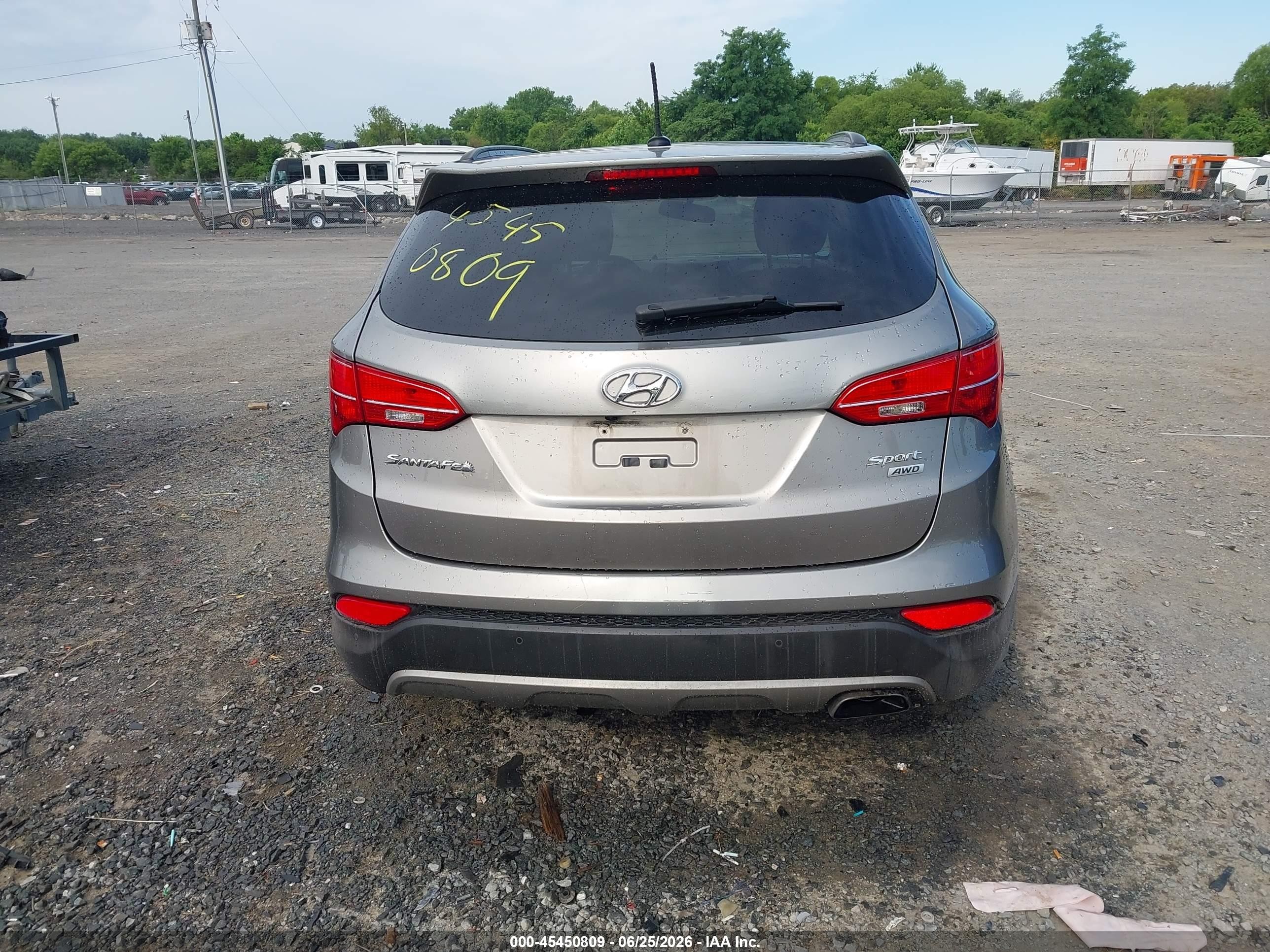 2014 Hyundai Santa Fe Sport 2.4 Luxury Gray vin: 5XYZUDLB1EG179635