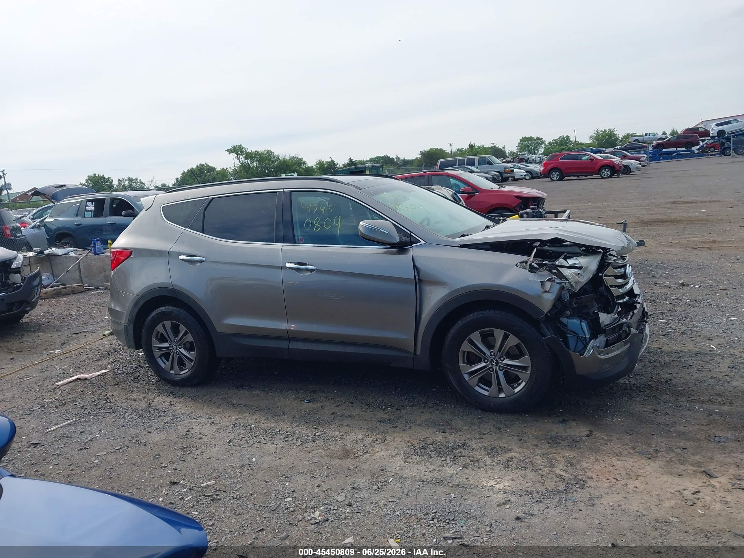 2014 Hyundai Santa Fe Sport 2.4 Luxury Gray vin: 5XYZUDLB1EG179635