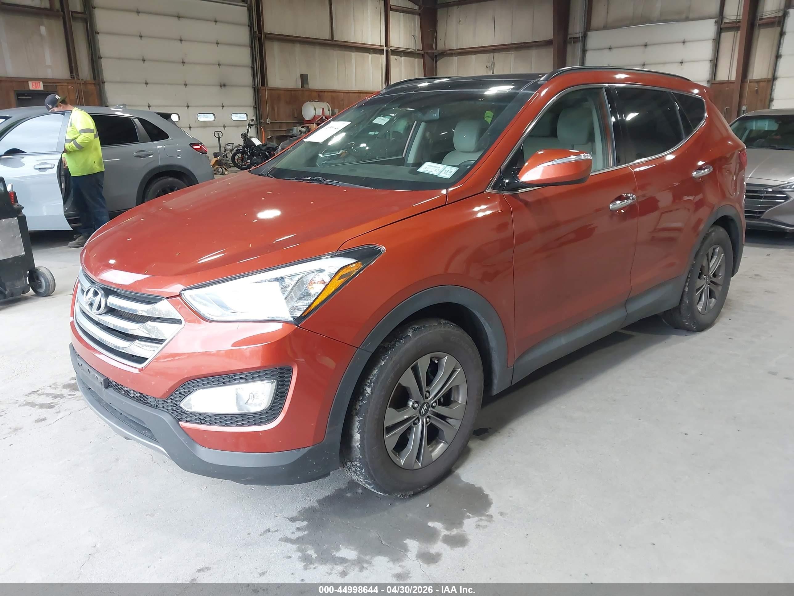 2015 Hyundai Santa Fe Sport 2.4l Orange vin: 5XYZUDLB1FG251841