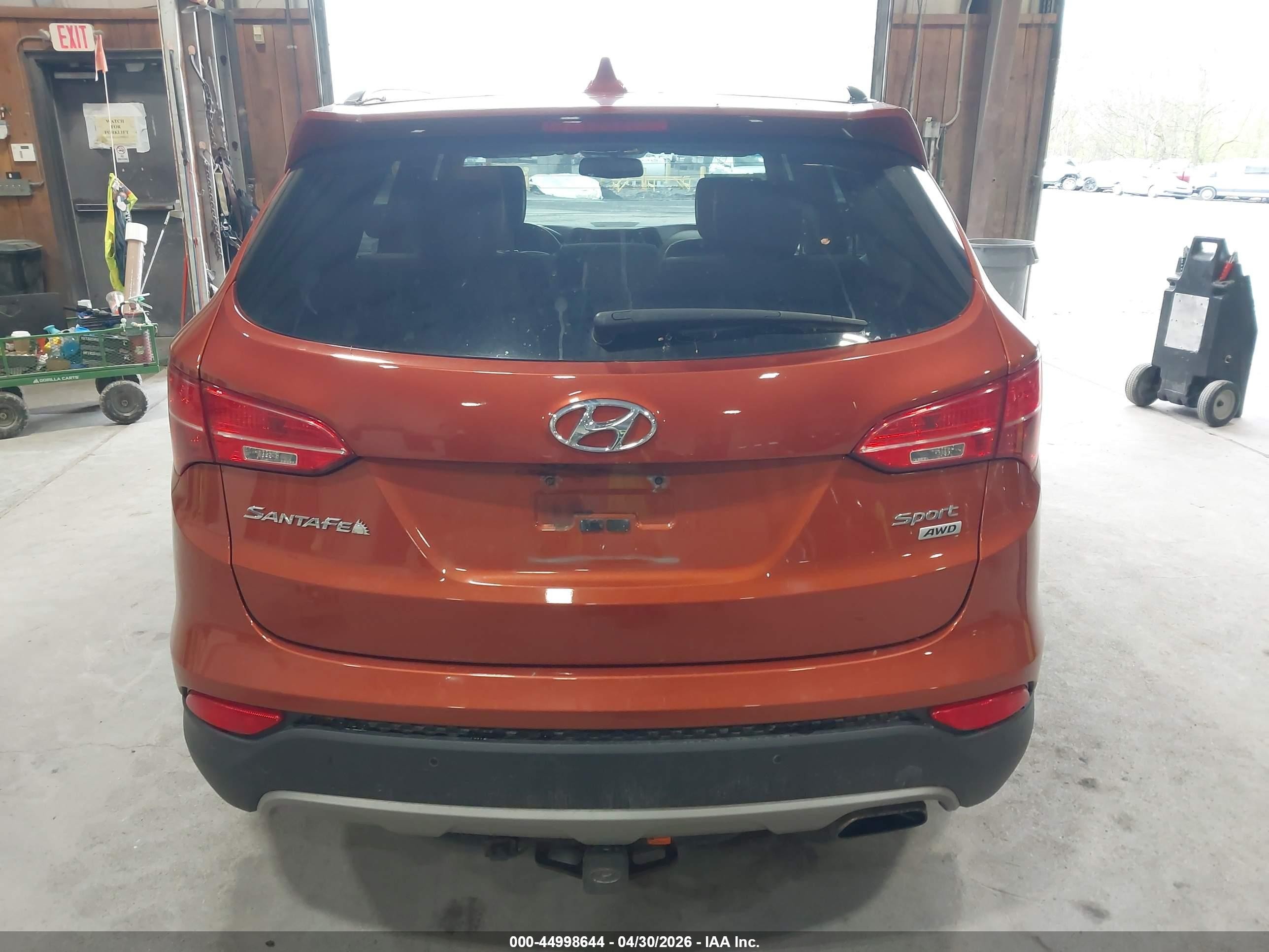 2015 Hyundai Santa Fe Sport 2.4l Orange vin: 5XYZUDLB1FG251841