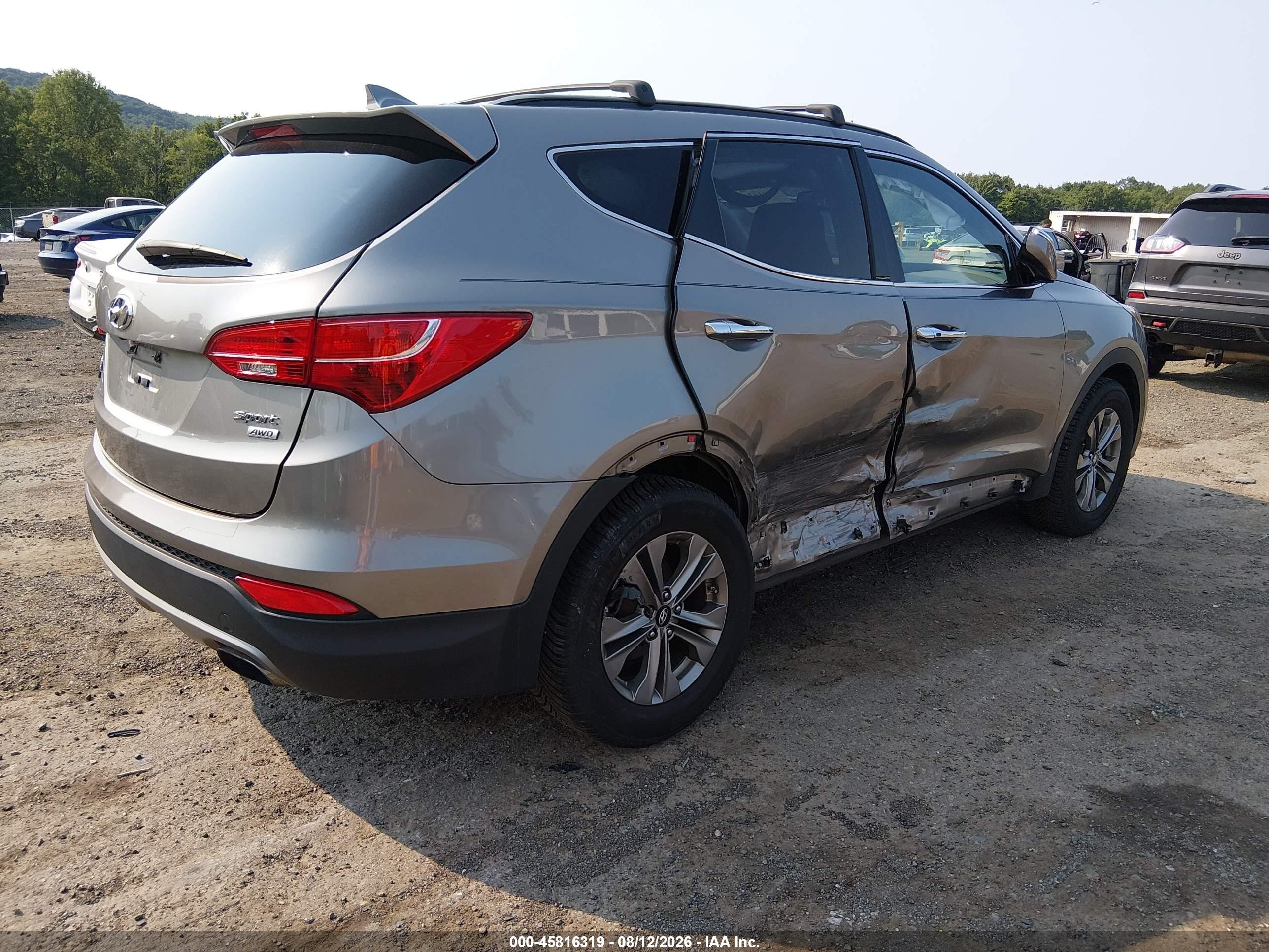 2015 Hyundai Santa Fe Sport 2.4l Серый vin: 5XYZUDLB1FG289618