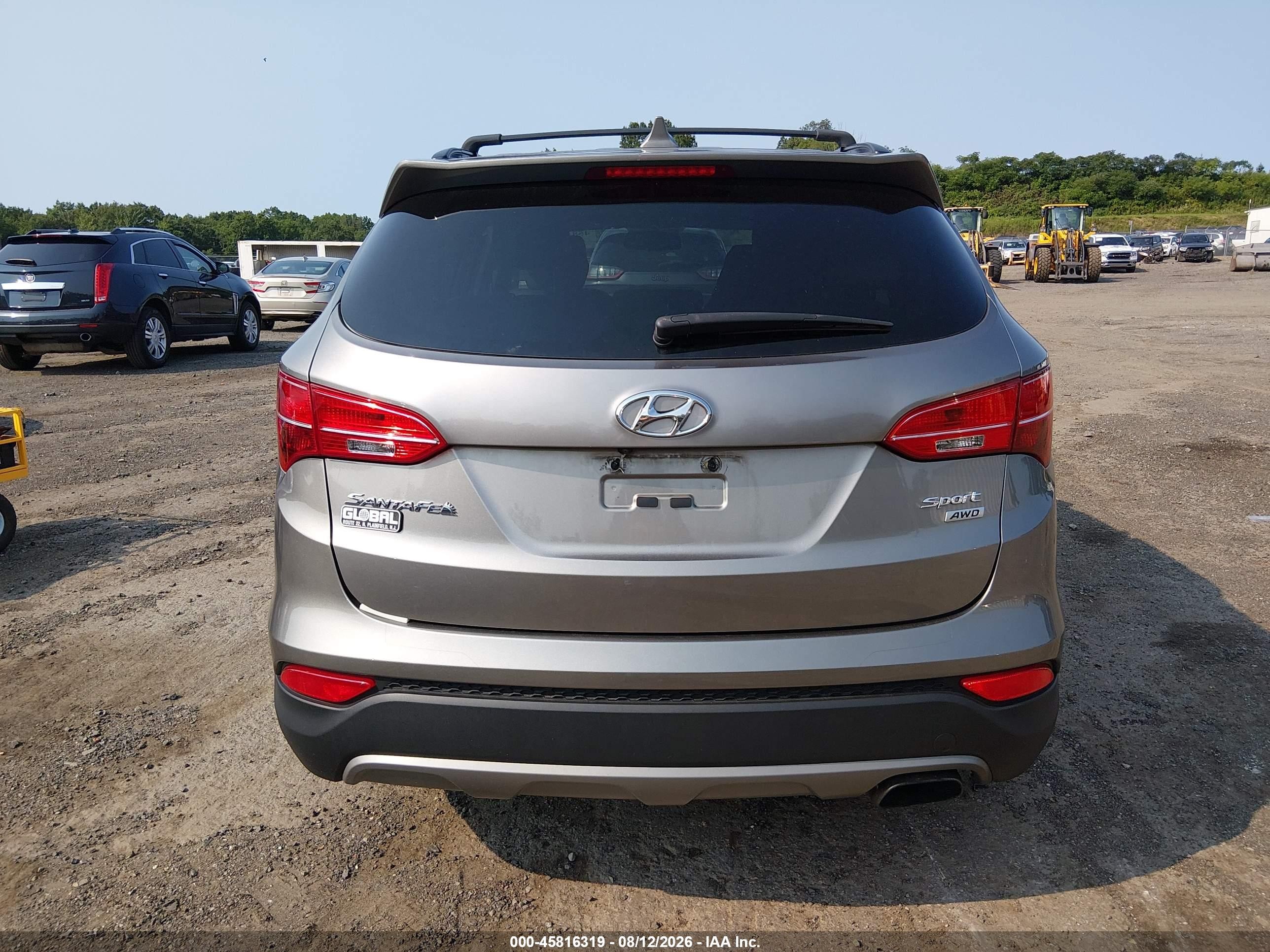 2015 Hyundai Santa Fe Sport 2.4l Серый vin: 5XYZUDLB1FG289618