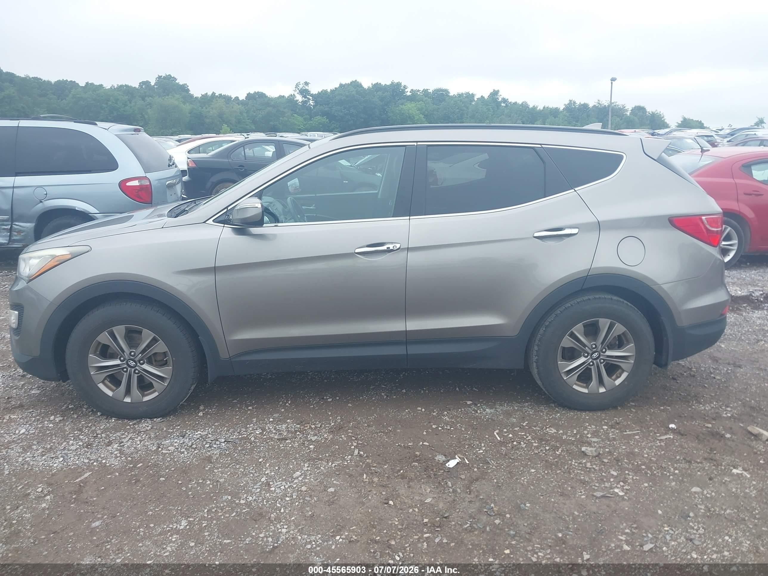 2015 Hyundai Santa Fe Sport 2.4l Gray vin: 5XYZUDLB1FG290946