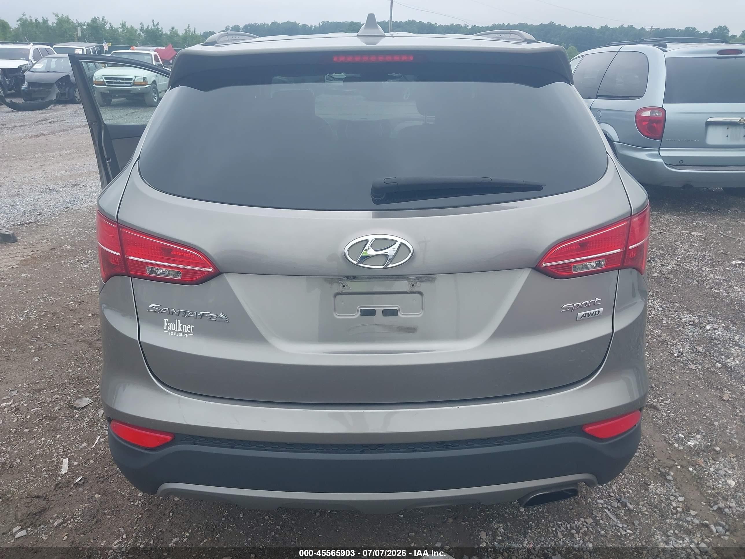 2015 Hyundai Santa Fe Sport 2.4l Gray vin: 5XYZUDLB1FG290946