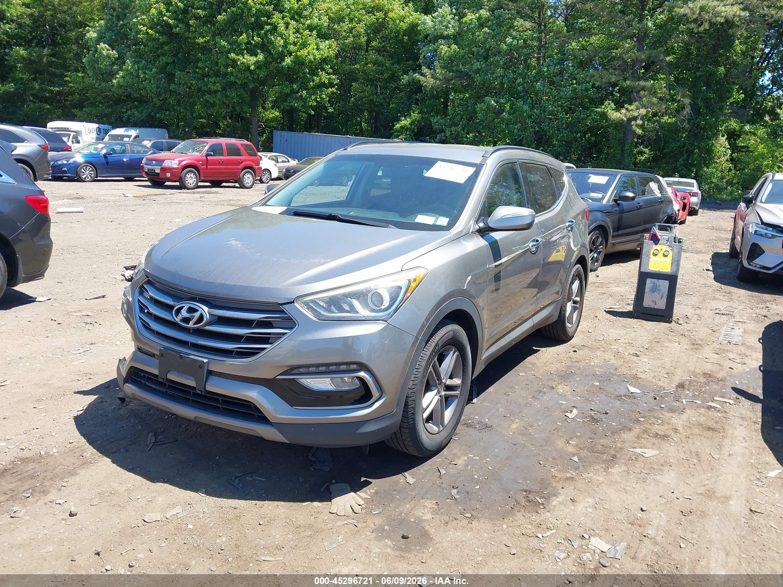 2017 Hyundai Santa Fe Sport 2.4l Pewter vin: 5XYZUDLB1HG389396