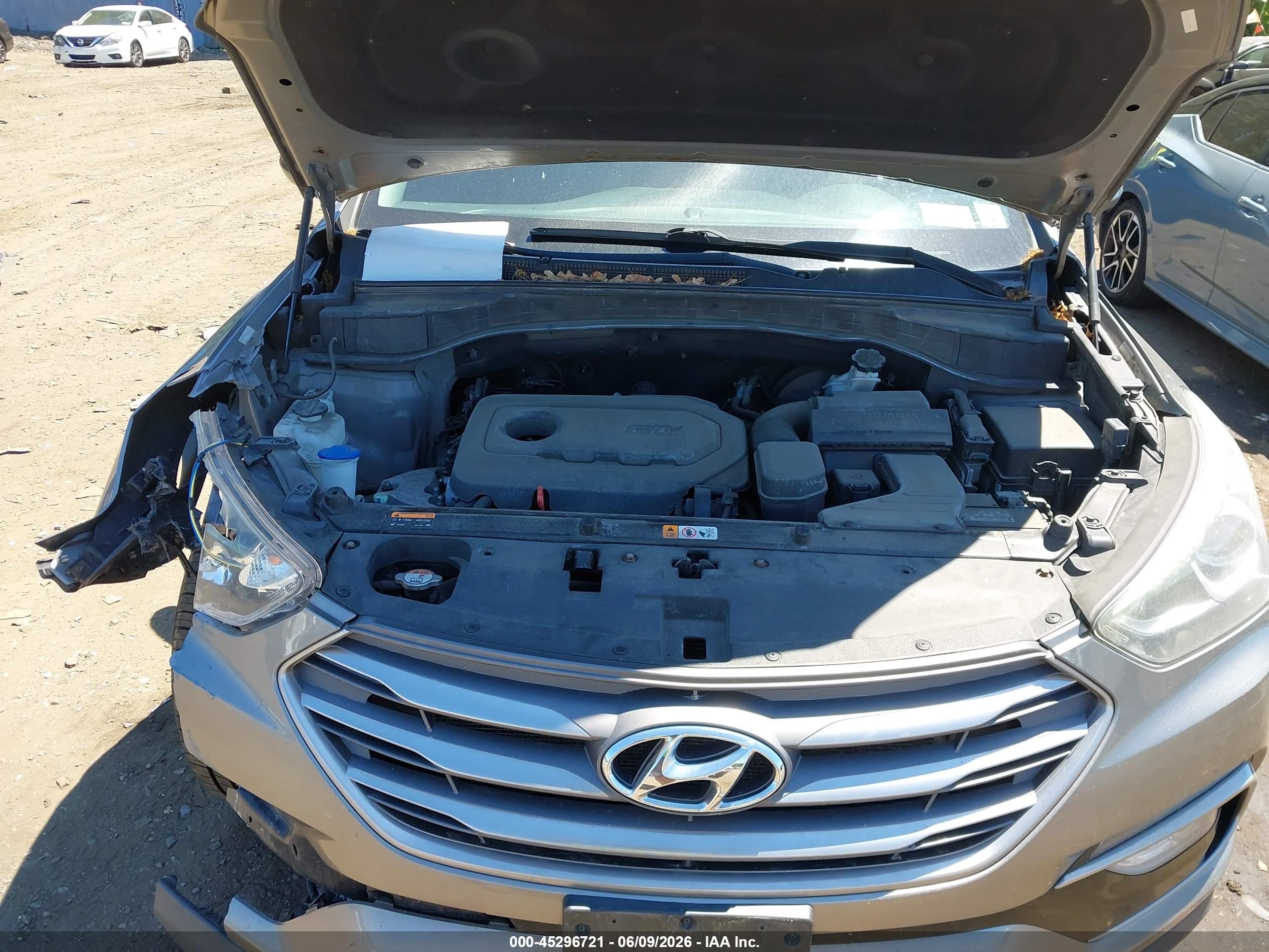 2017 Hyundai Santa Fe Sport 2.4l Pewter vin: 5XYZUDLB1HG389396