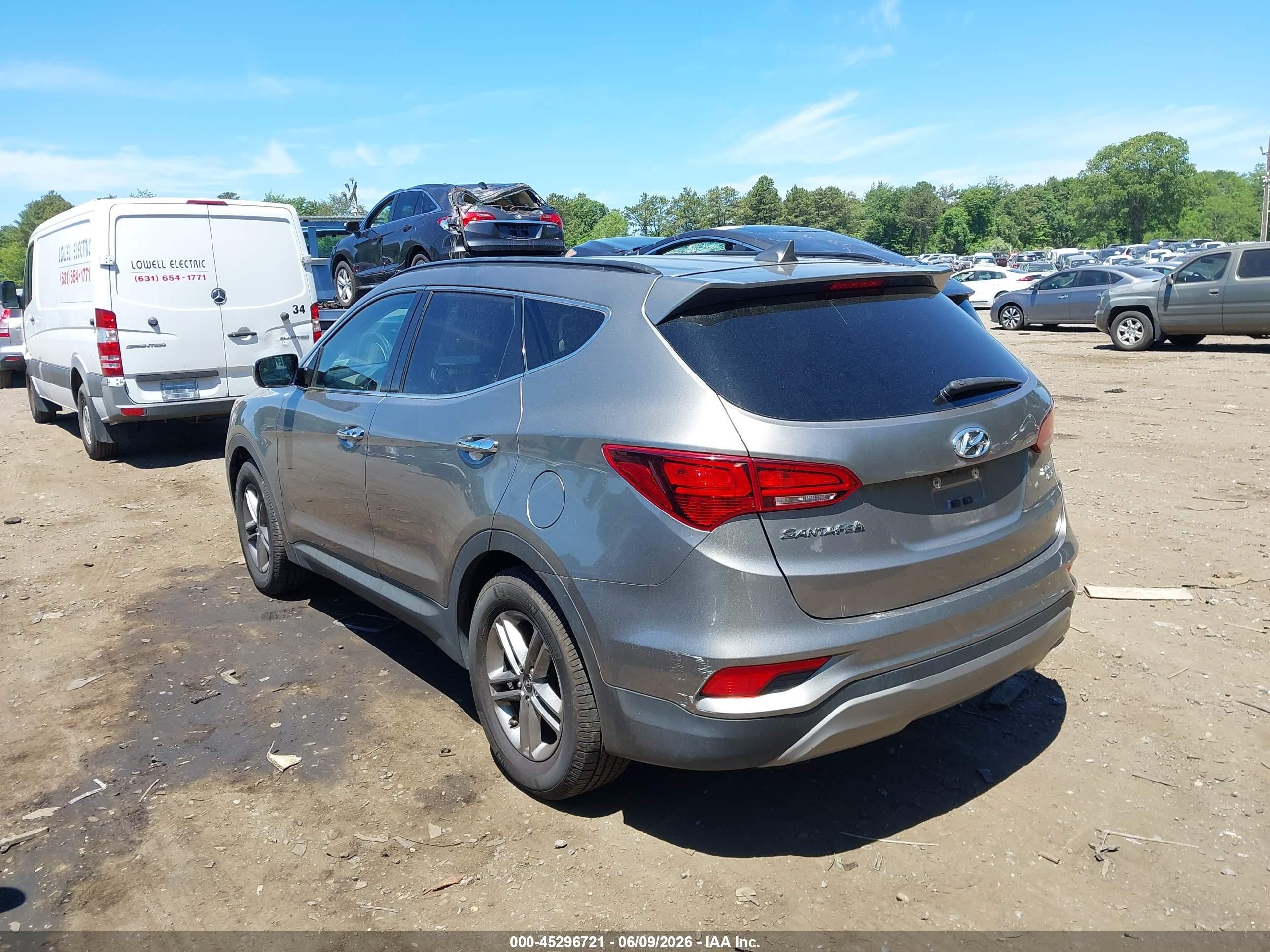 2017 Hyundai Santa Fe Sport 2.4l Pewter vin: 5XYZUDLB1HG389396