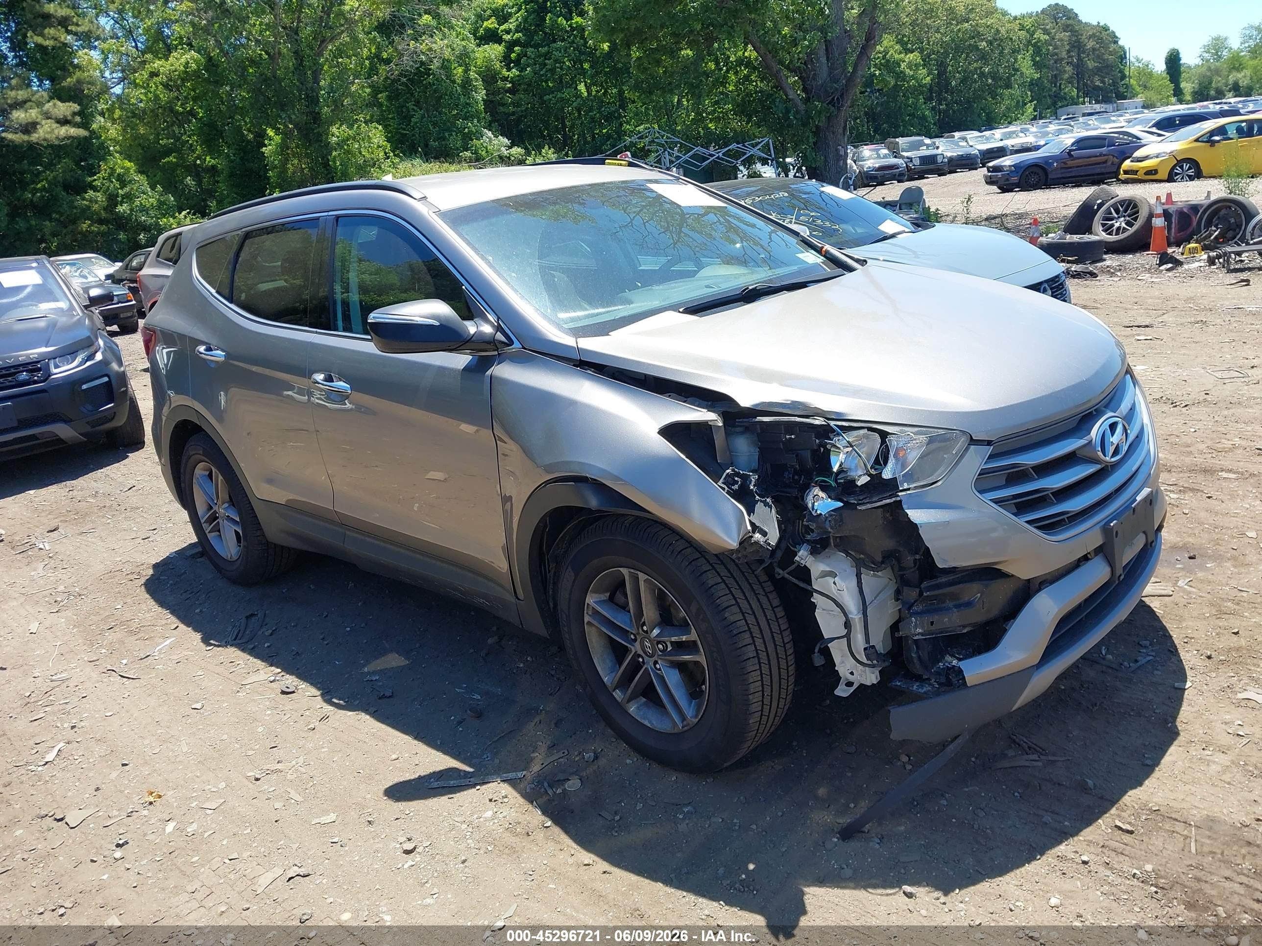 2017 Hyundai Santa Fe Sport 2.4l Pewter vin: 5XYZUDLB1HG389396
