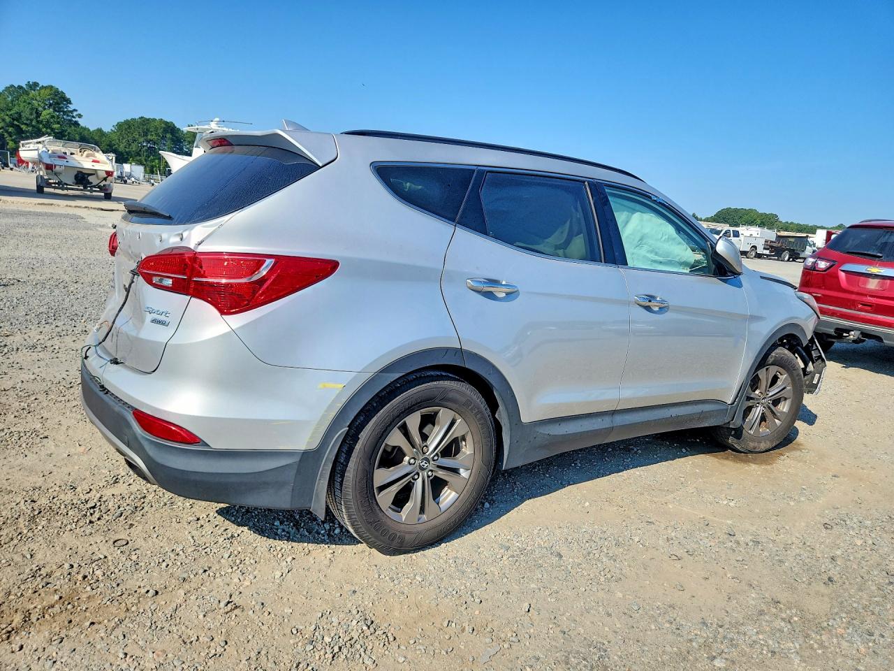 2013 Hyundai Santa Fe Sport 2.4l Silver vin: 5XYZUDLB2DG071409