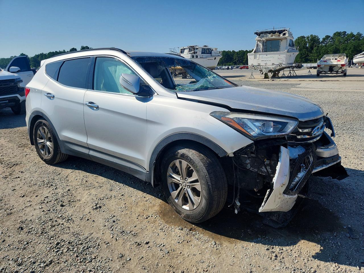 2013 Hyundai Santa Fe Sport 2.4l Silver vin: 5XYZUDLB2DG071409