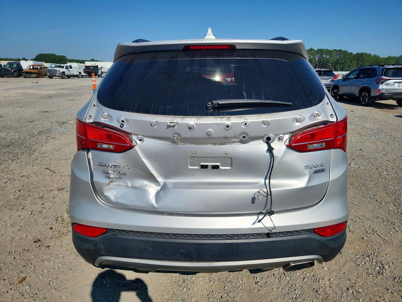 2013 Hyundai Santa Fe Sport 2.4l Silver vin: 5XYZUDLB2DG071409