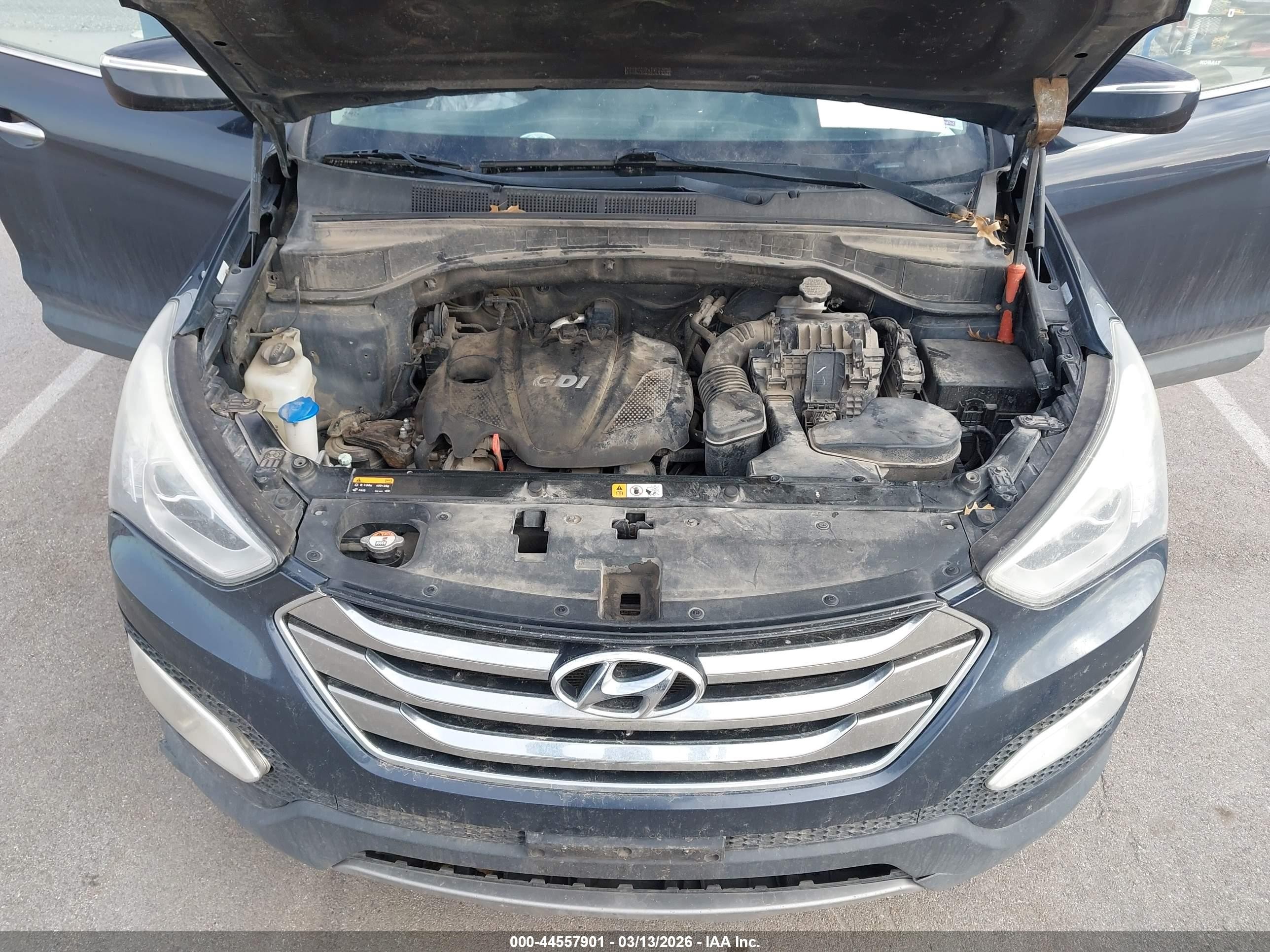 2013 Hyundai Santa Fe Sport Teal vin: 5XYZUDLB2DG094561
