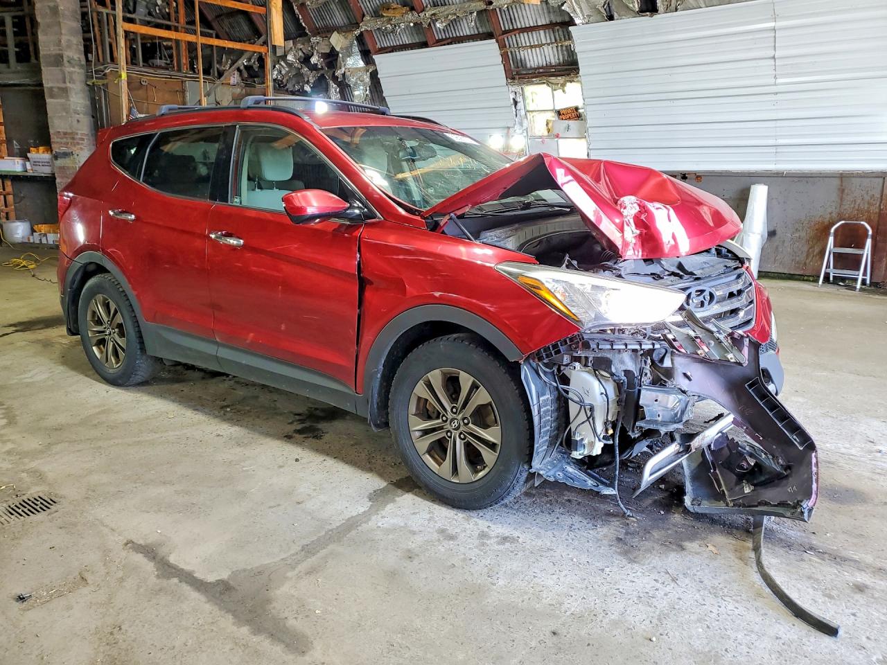 2013 Hyundai Santa Fe Sport 2.4l Burgundy vin: 5XYZUDLB2DG110211