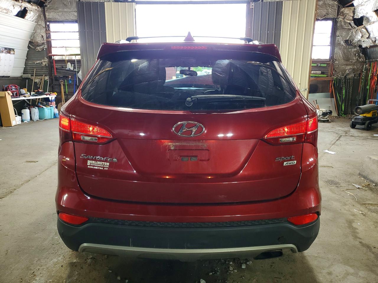 2013 Hyundai Santa Fe Sport 2.4l Burgundy vin: 5XYZUDLB2DG110211