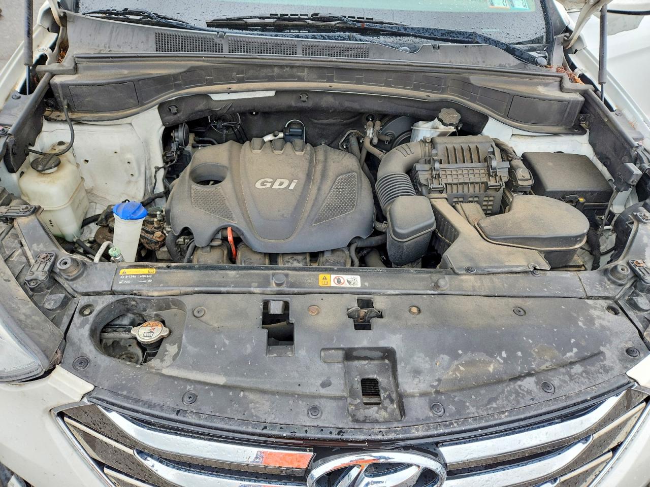 2013 Hyundai Santa Fe Sport 2.4l White vin: 5XYZUDLB2DG113898