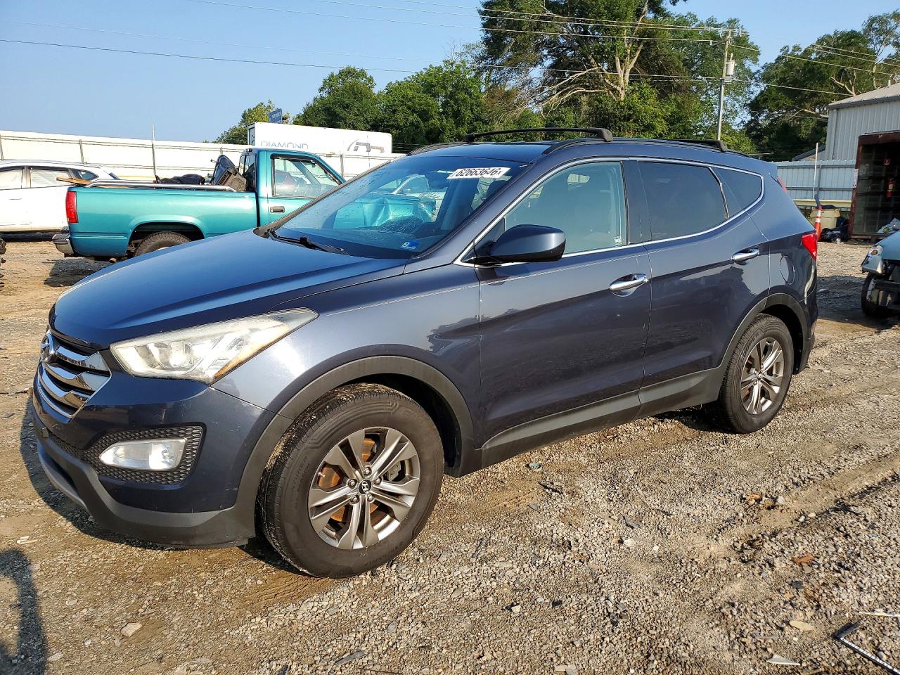 2014 Hyundai Santa Fe Sport 2.4l Gray vin: 5XYZUDLB2EG126653