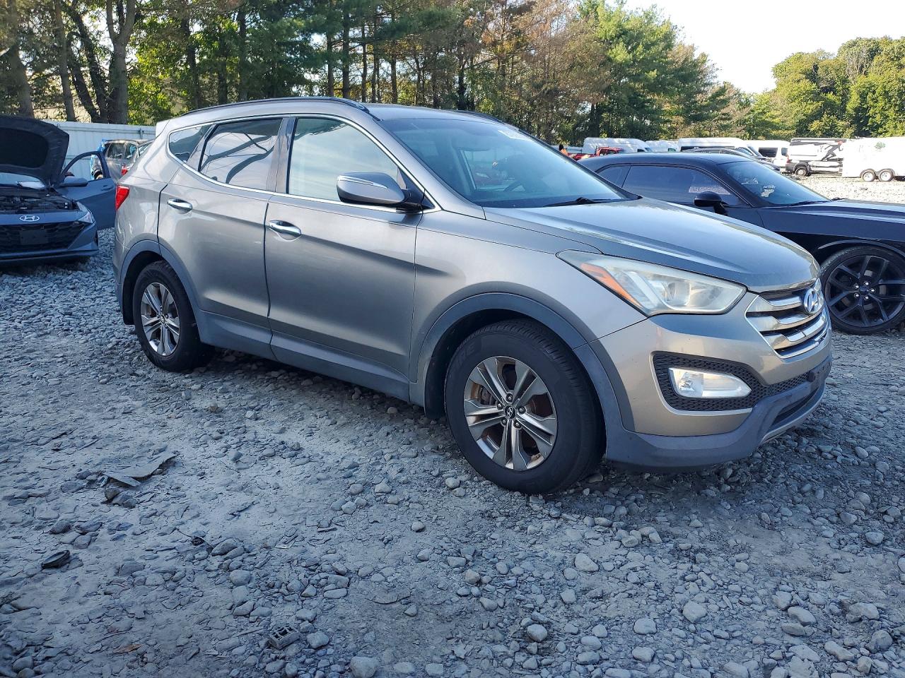 2014 Hyundai Santa Fe Sport 2.4l Gray vin: 5XYZUDLB2EG156834
