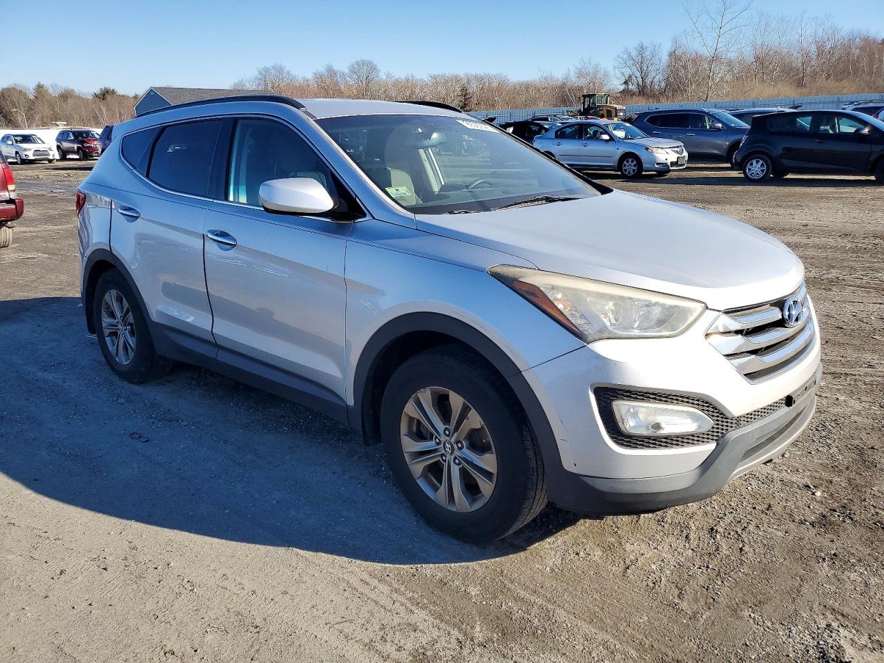 2014 Hyundai Santa Fe Sport 2.4l Silver vin: 5XYZUDLB2EG166053