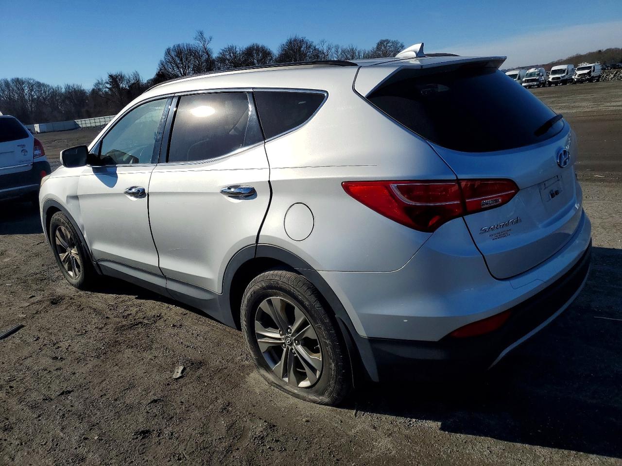 2014 Hyundai Santa Fe Sport 2.4l Silver vin: 5XYZUDLB2EG166053