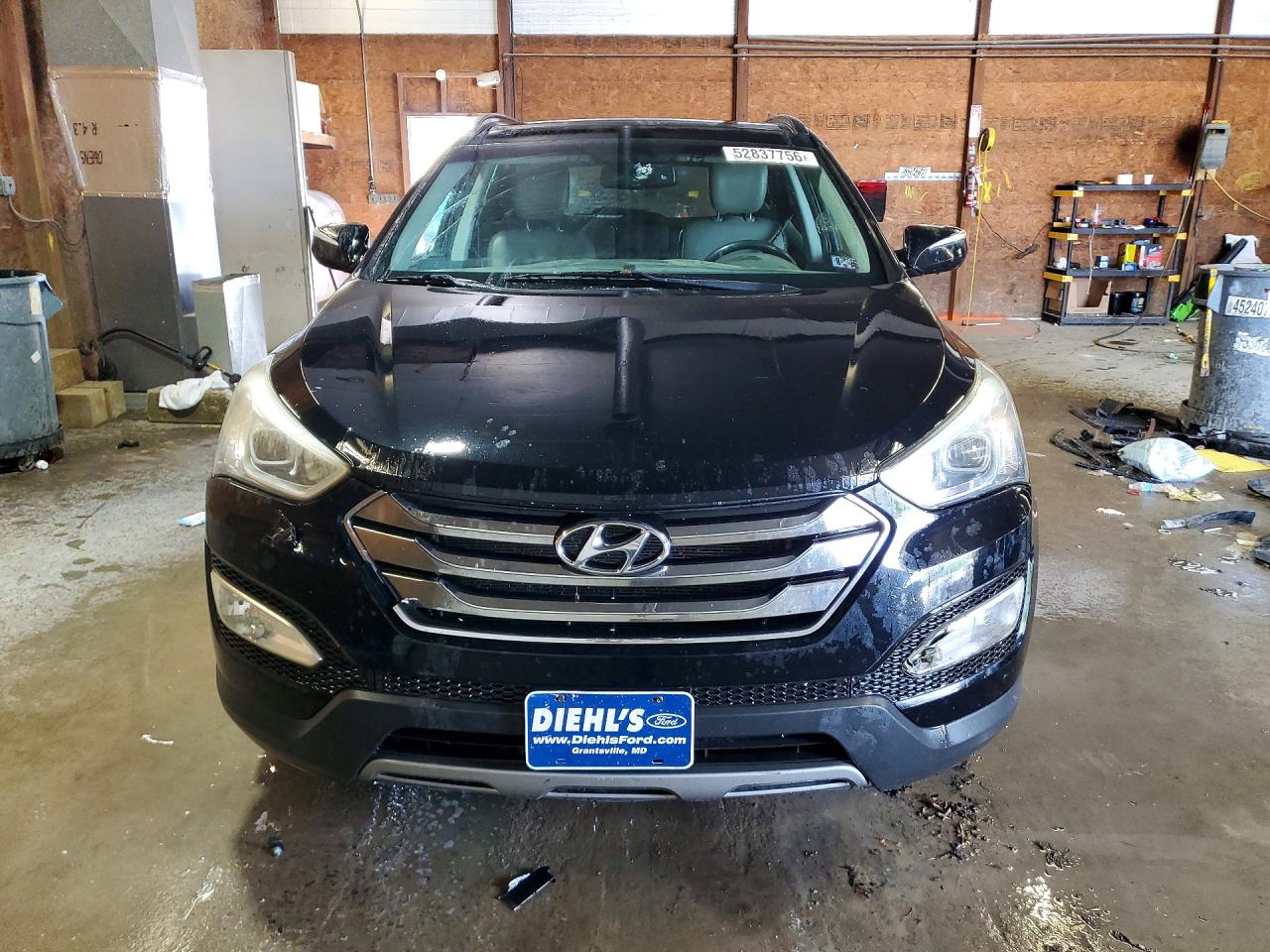 2014 Hyundai Santa Fe Sport 2.4l Black vin: 5XYZUDLB2EG167087