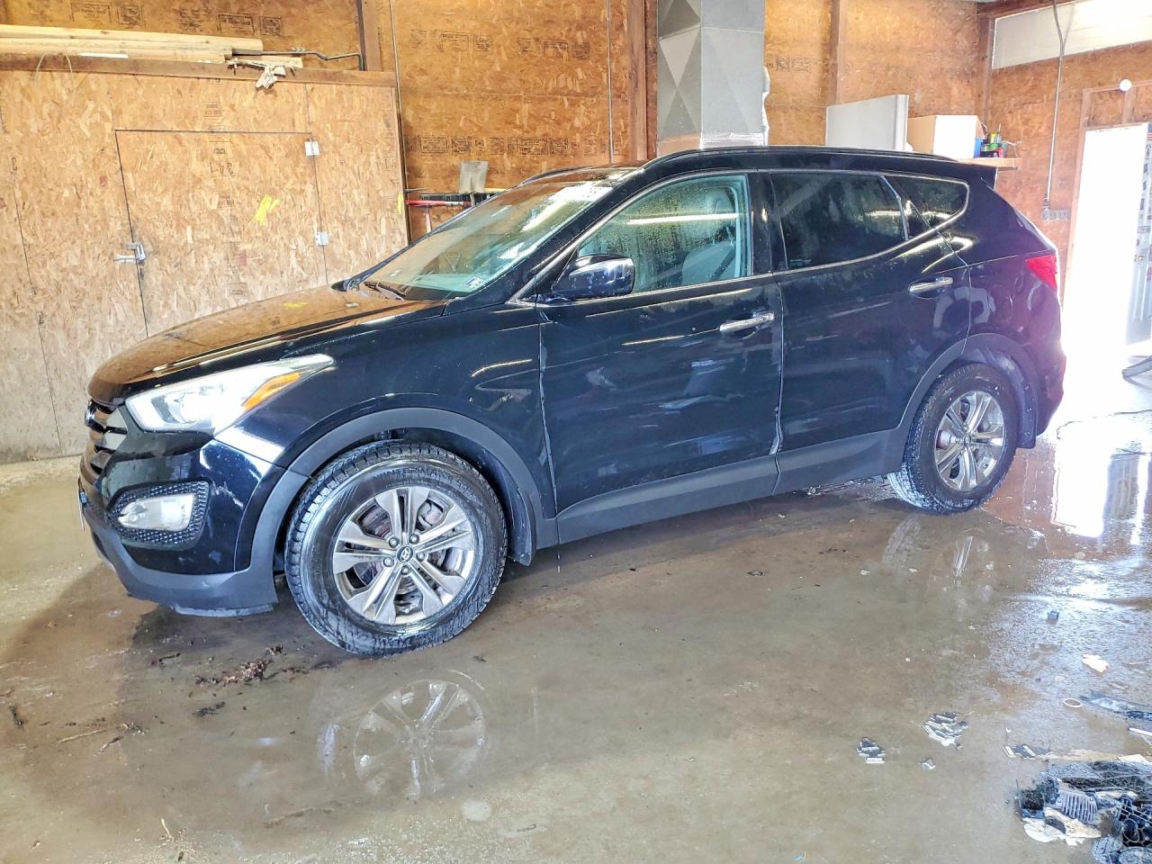 2014 Hyundai Santa Fe Sport 2.4l Black vin: 5XYZUDLB2EG167087