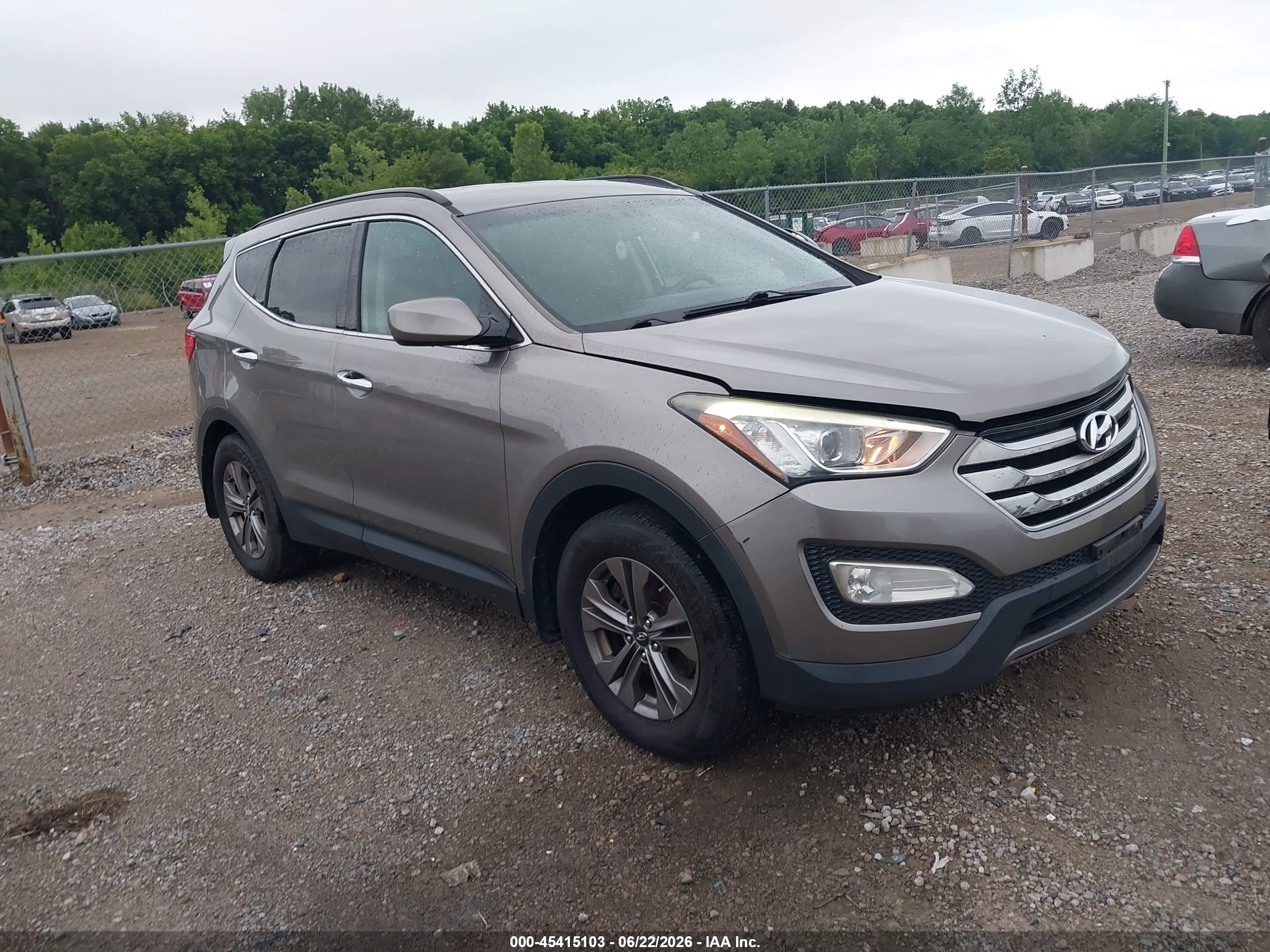 2015 Hyundai Santa Fe Sport 2.4l Gray vin: 5XYZUDLB2FG251010