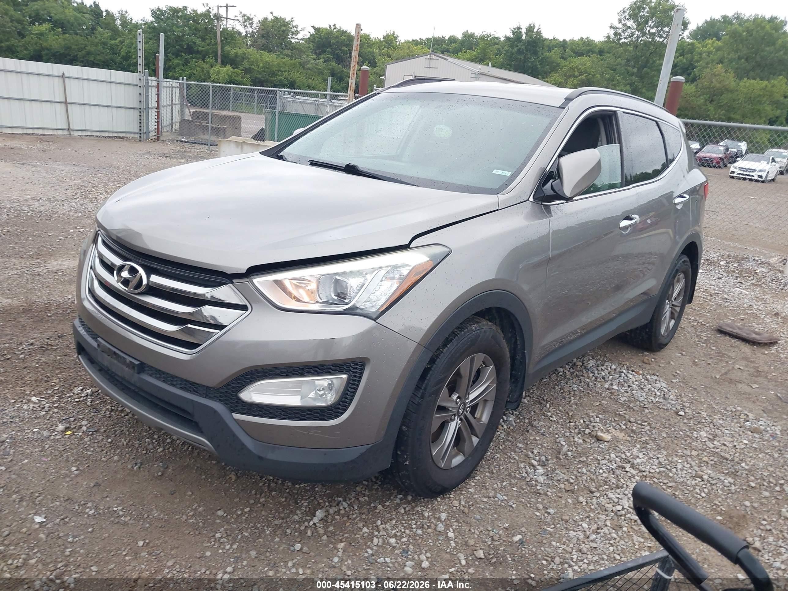2015 Hyundai Santa Fe Sport 2.4l Gray vin: 5XYZUDLB2FG251010