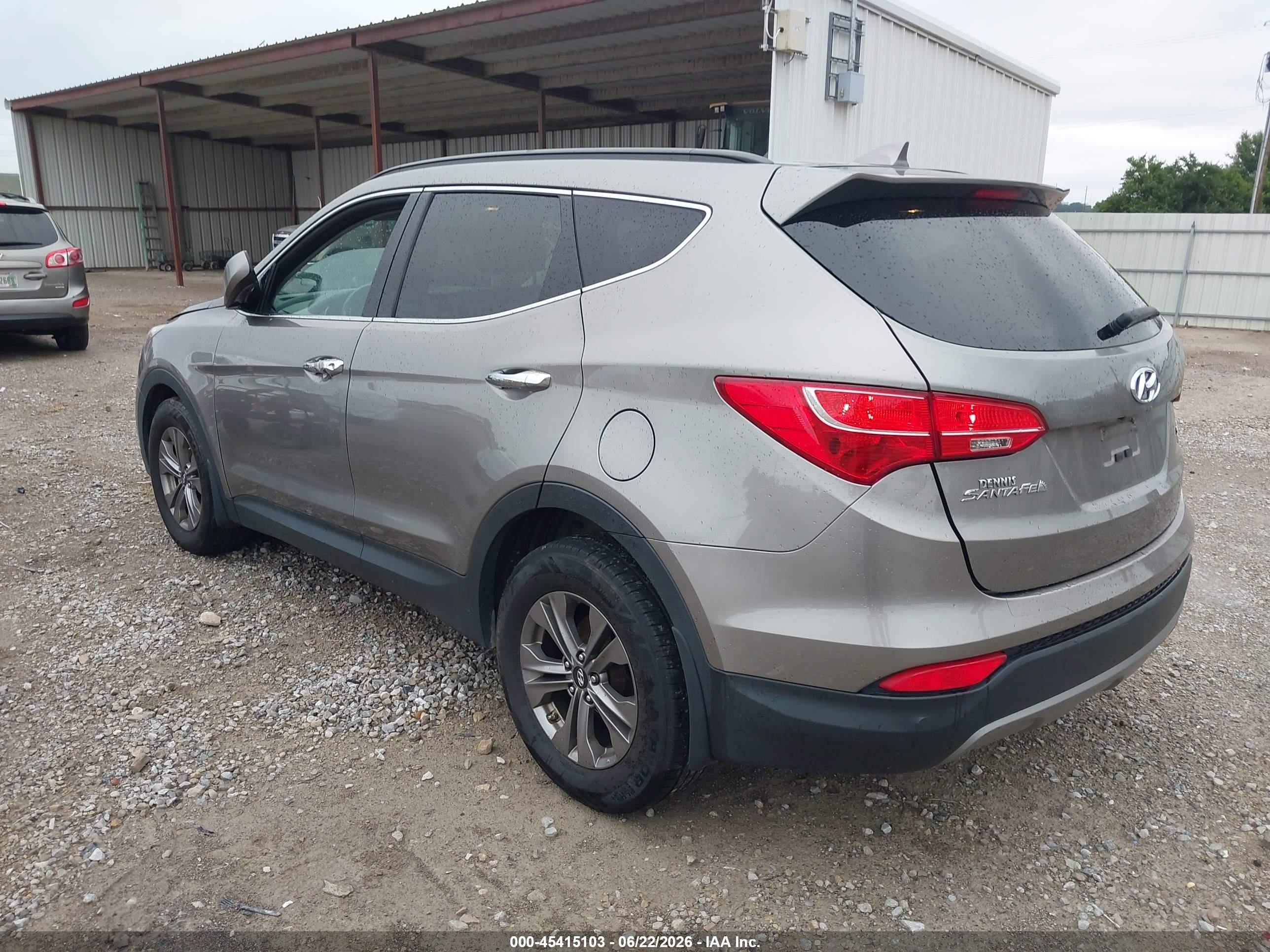 2015 Hyundai Santa Fe Sport 2.4l Gray vin: 5XYZUDLB2FG251010