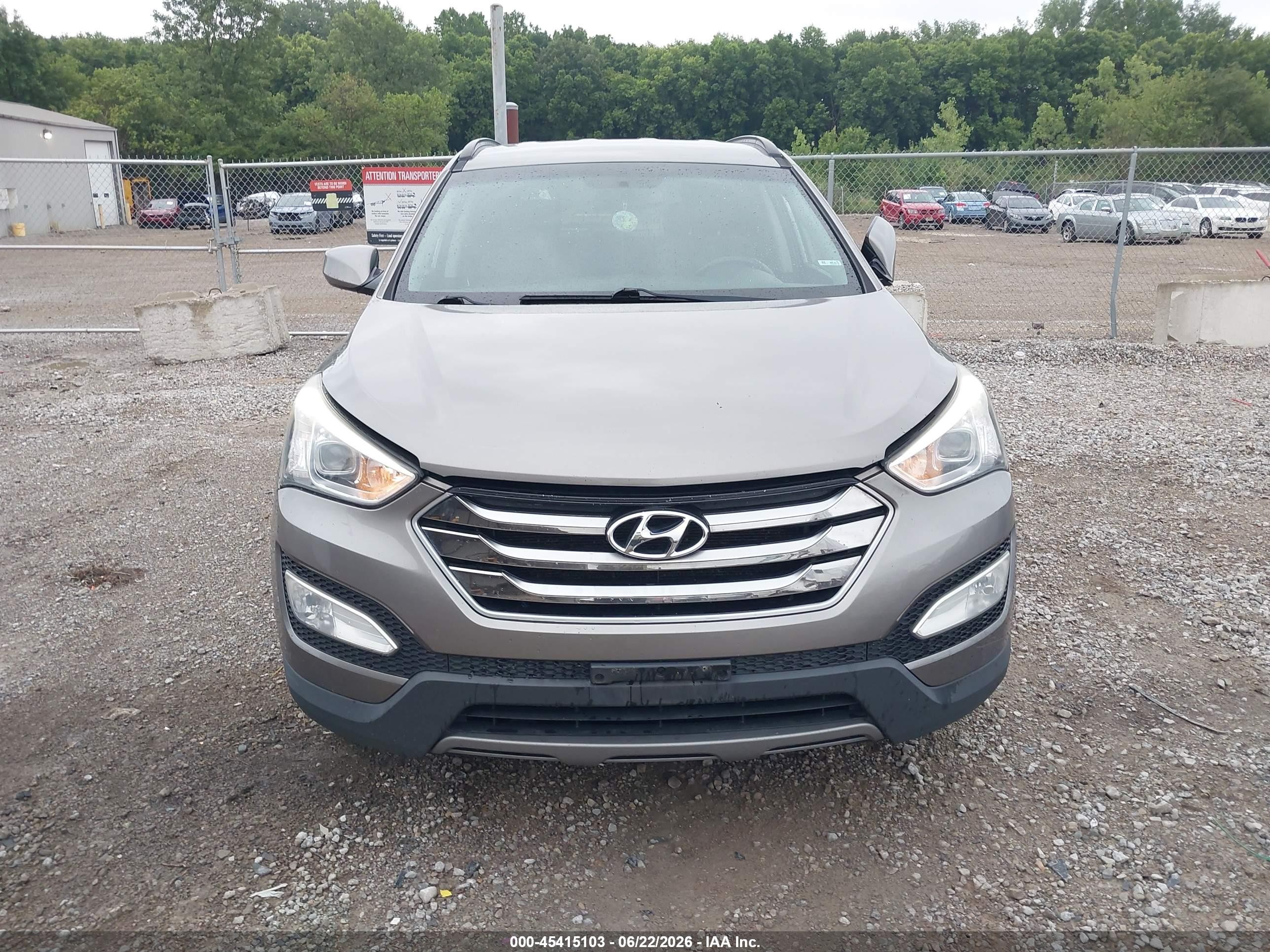 2015 Hyundai Santa Fe Sport 2.4l Gray vin: 5XYZUDLB2FG251010