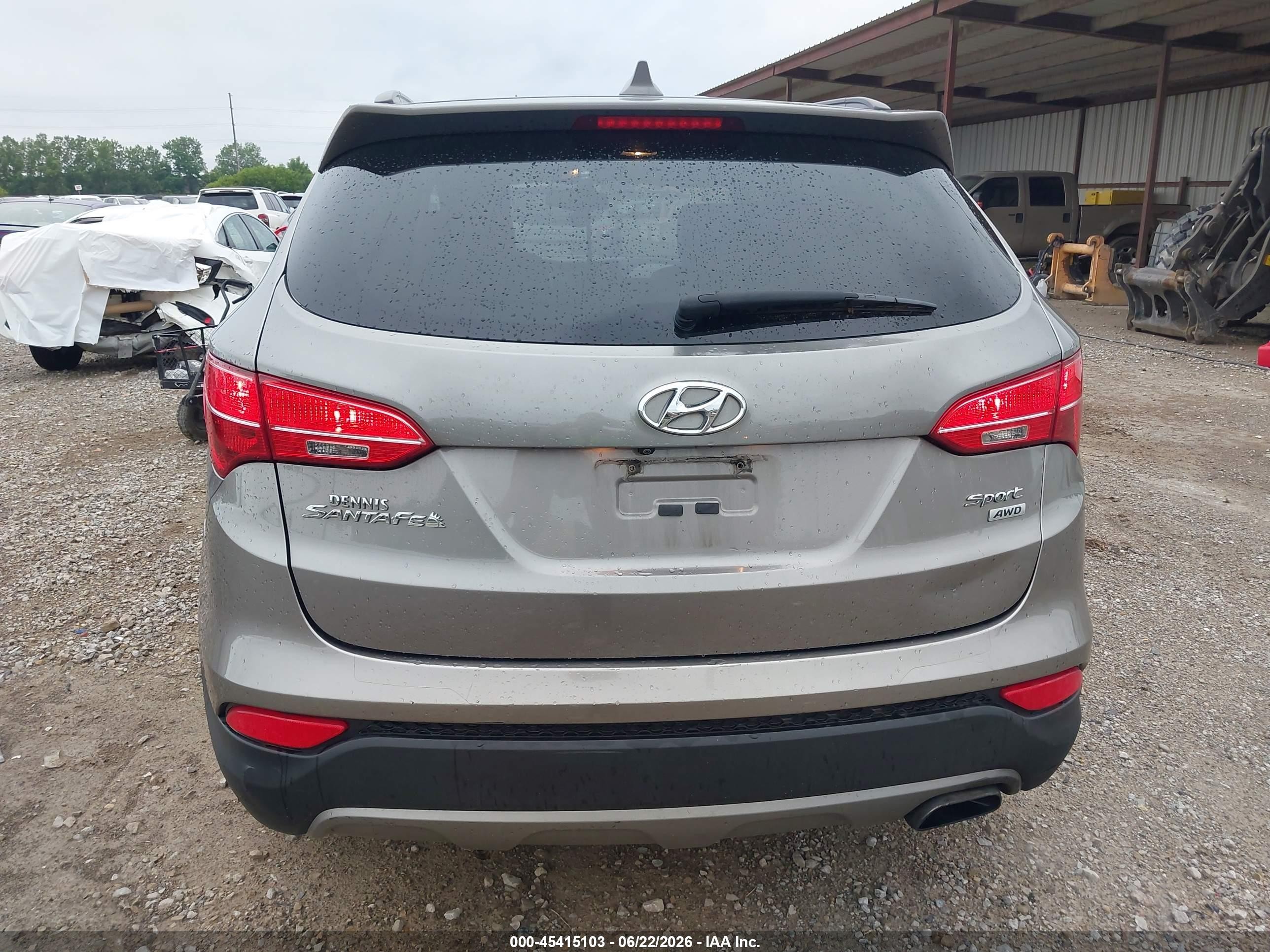 2015 Hyundai Santa Fe Sport 2.4l Gray vin: 5XYZUDLB2FG251010