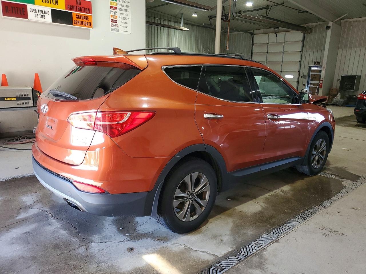 2015 Hyundai Santa Fe Sport 2.4l Orange vin: 5XYZUDLB2FG259303