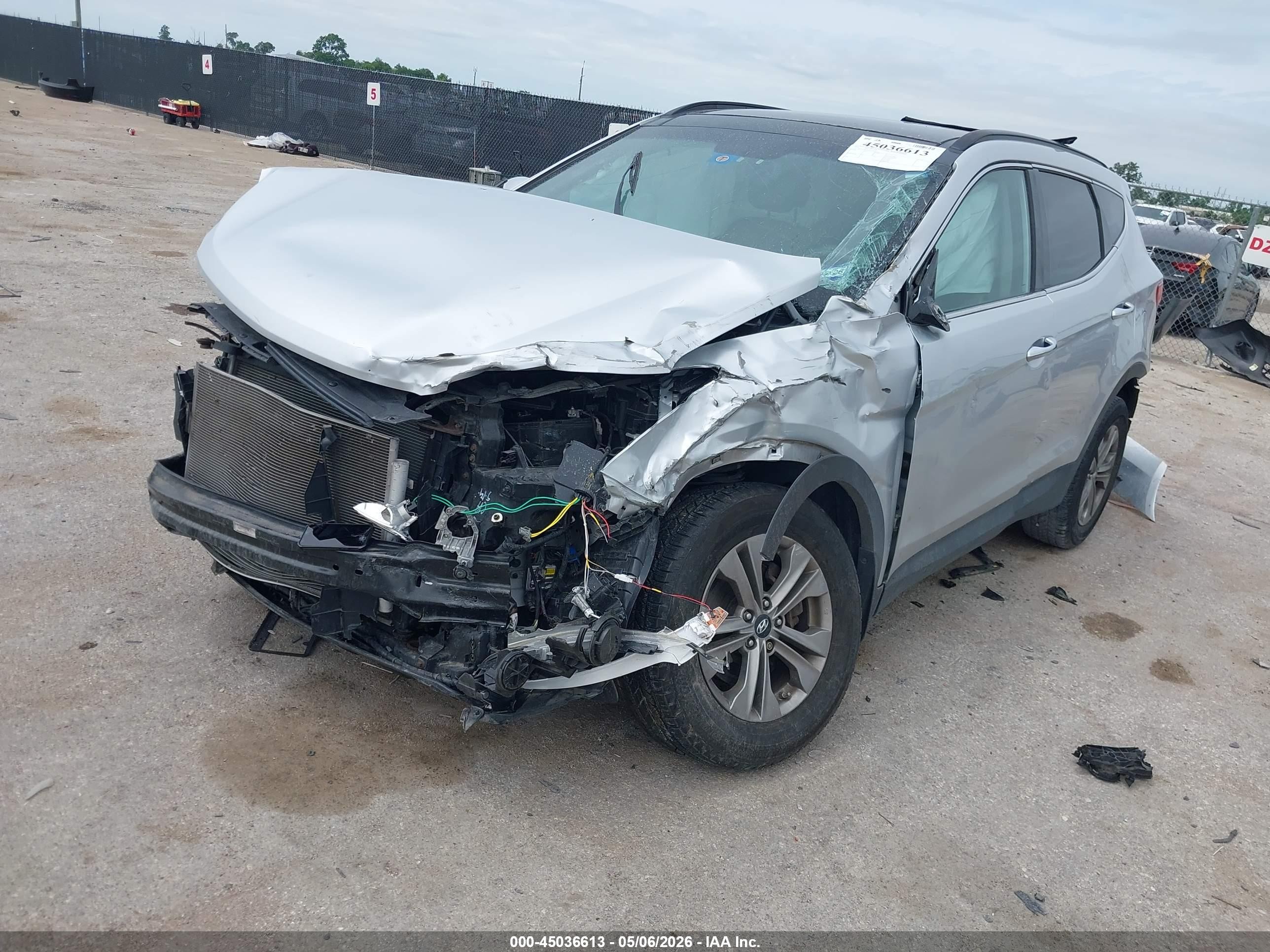 2016 Hyundai Santa Fe Sport 2.4l Gray vin: 5XYZUDLB2GG310414