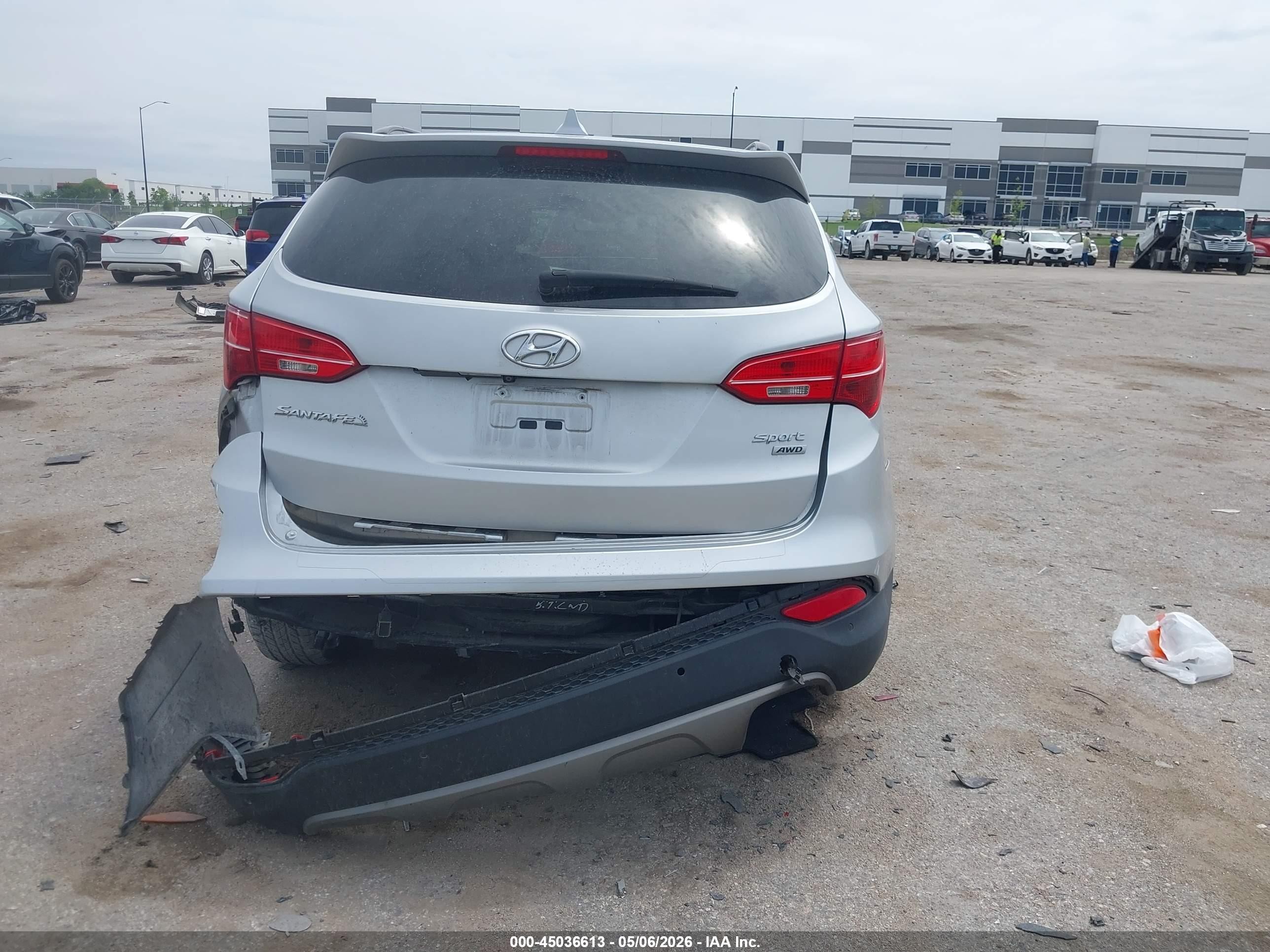 2016 Hyundai Santa Fe Sport 2.4l Gray vin: 5XYZUDLB2GG310414