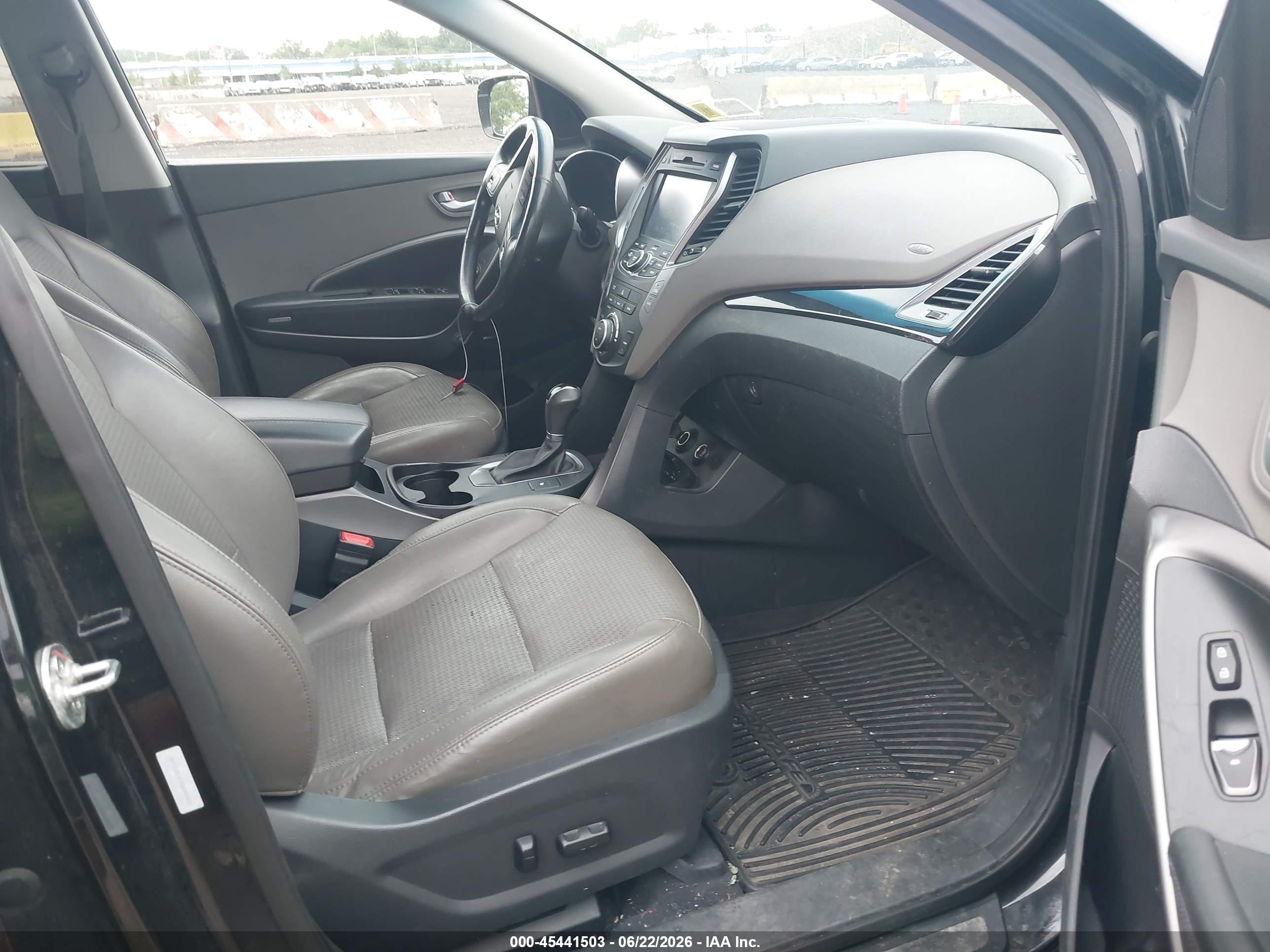 2013 Hyundai Santa Fe Sport Black vin: 5XYZUDLB3DG042422