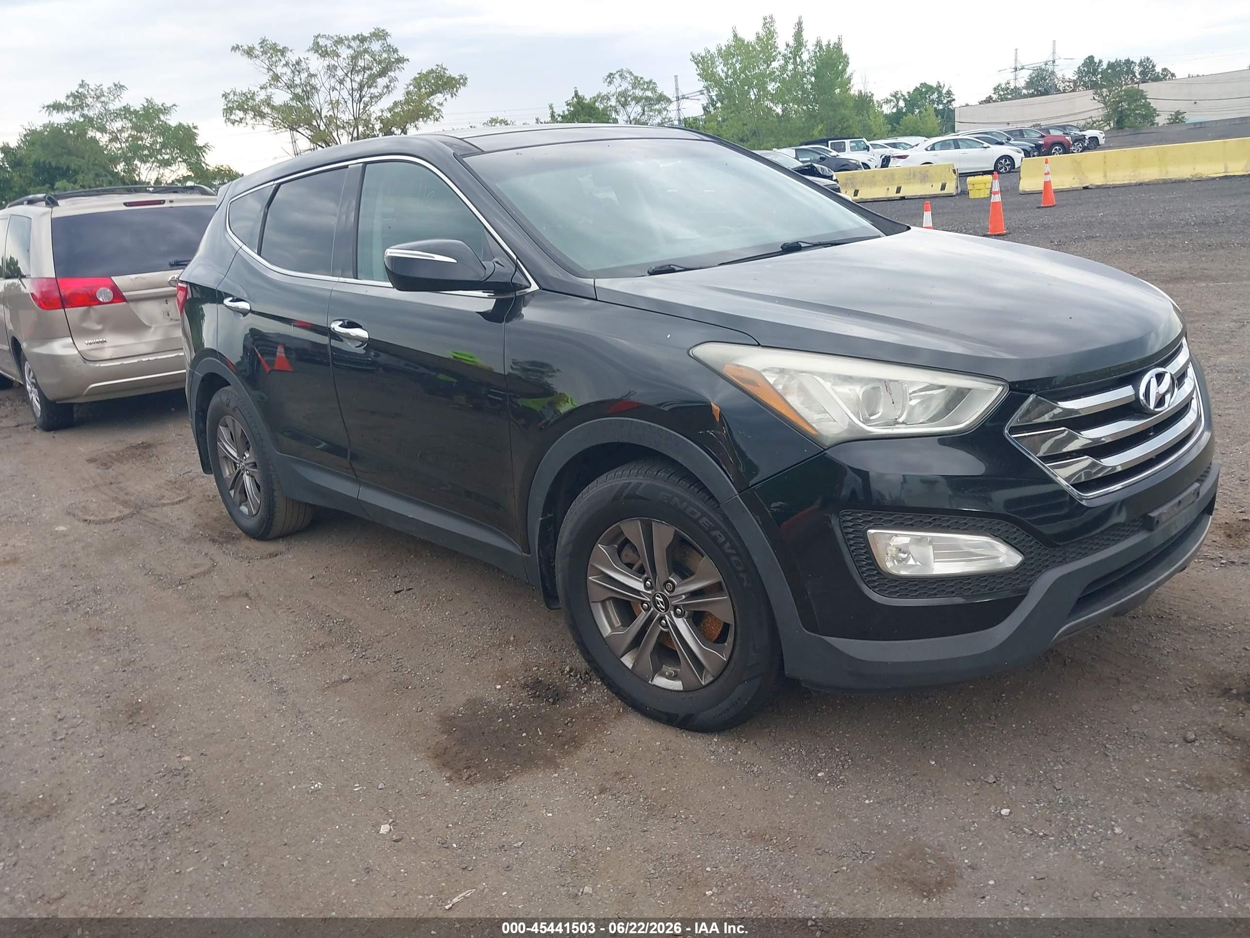 2013 Hyundai Santa Fe Sport Black vin: 5XYZUDLB3DG042422
