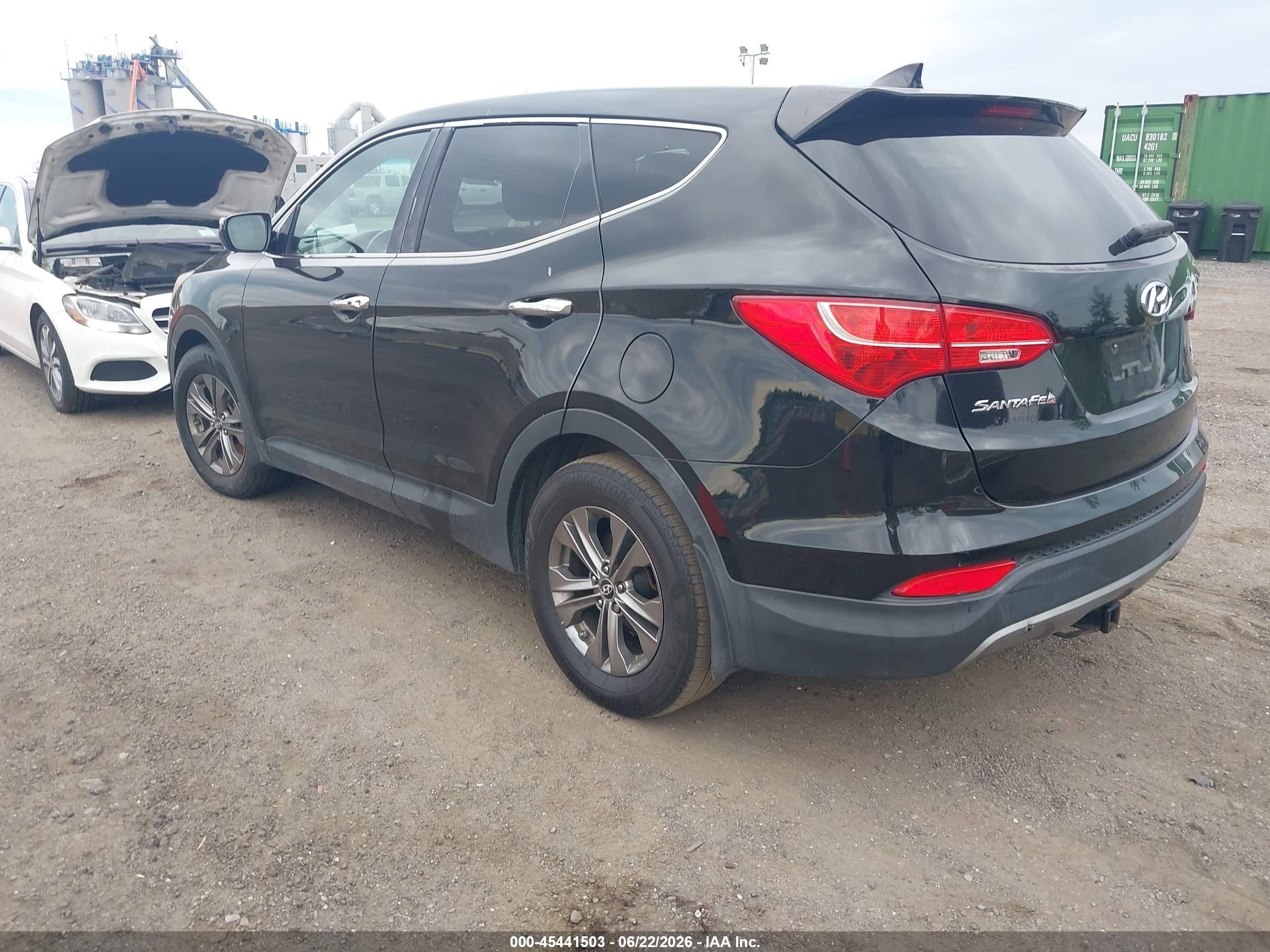 2013 Hyundai Santa Fe Sport Black vin: 5XYZUDLB3DG042422