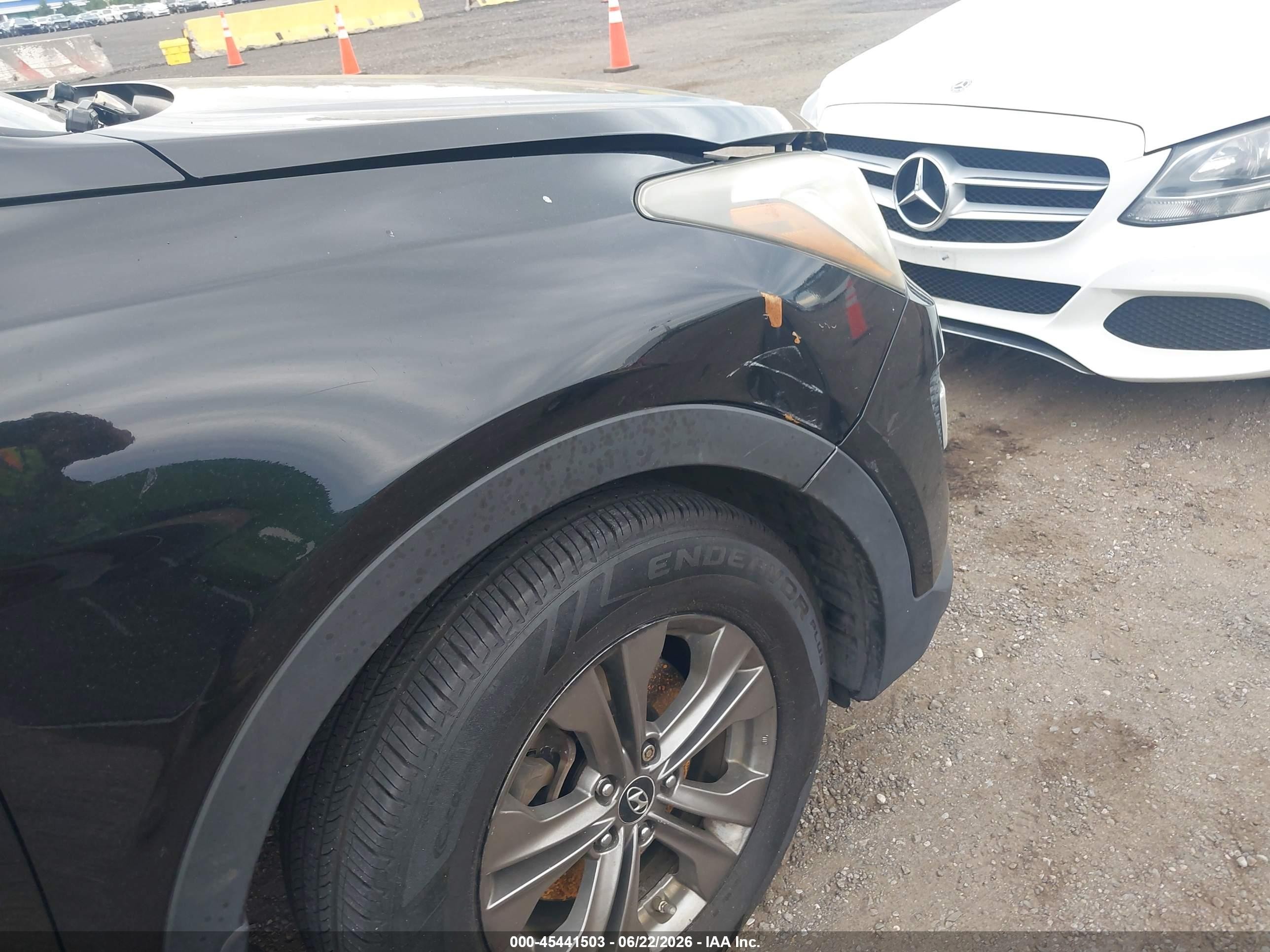 2013 Hyundai Santa Fe Sport Black vin: 5XYZUDLB3DG042422