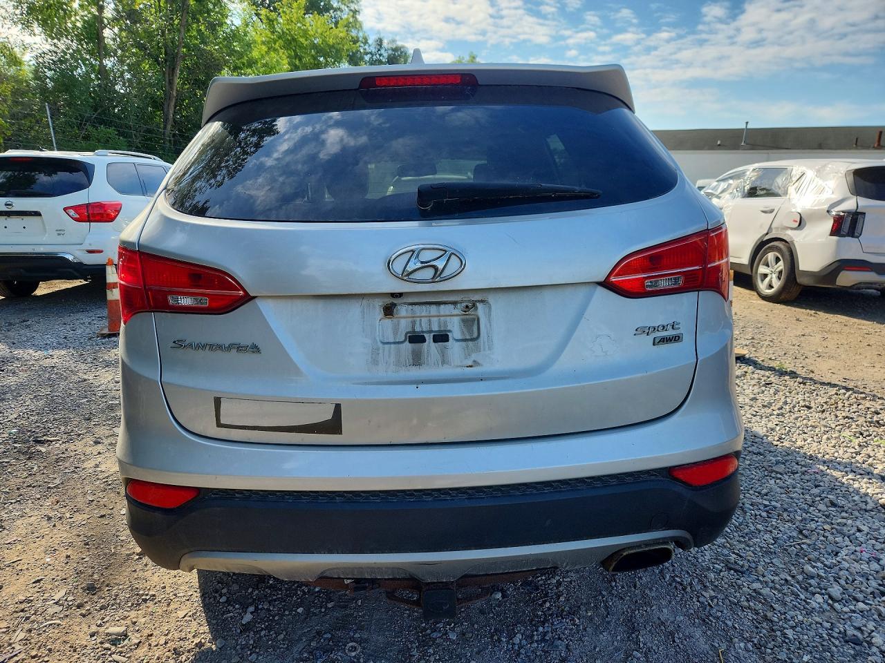 2013 Hyundai Santa Fe Sport 2.4l Silver vin: 5XYZUDLB3DG043201