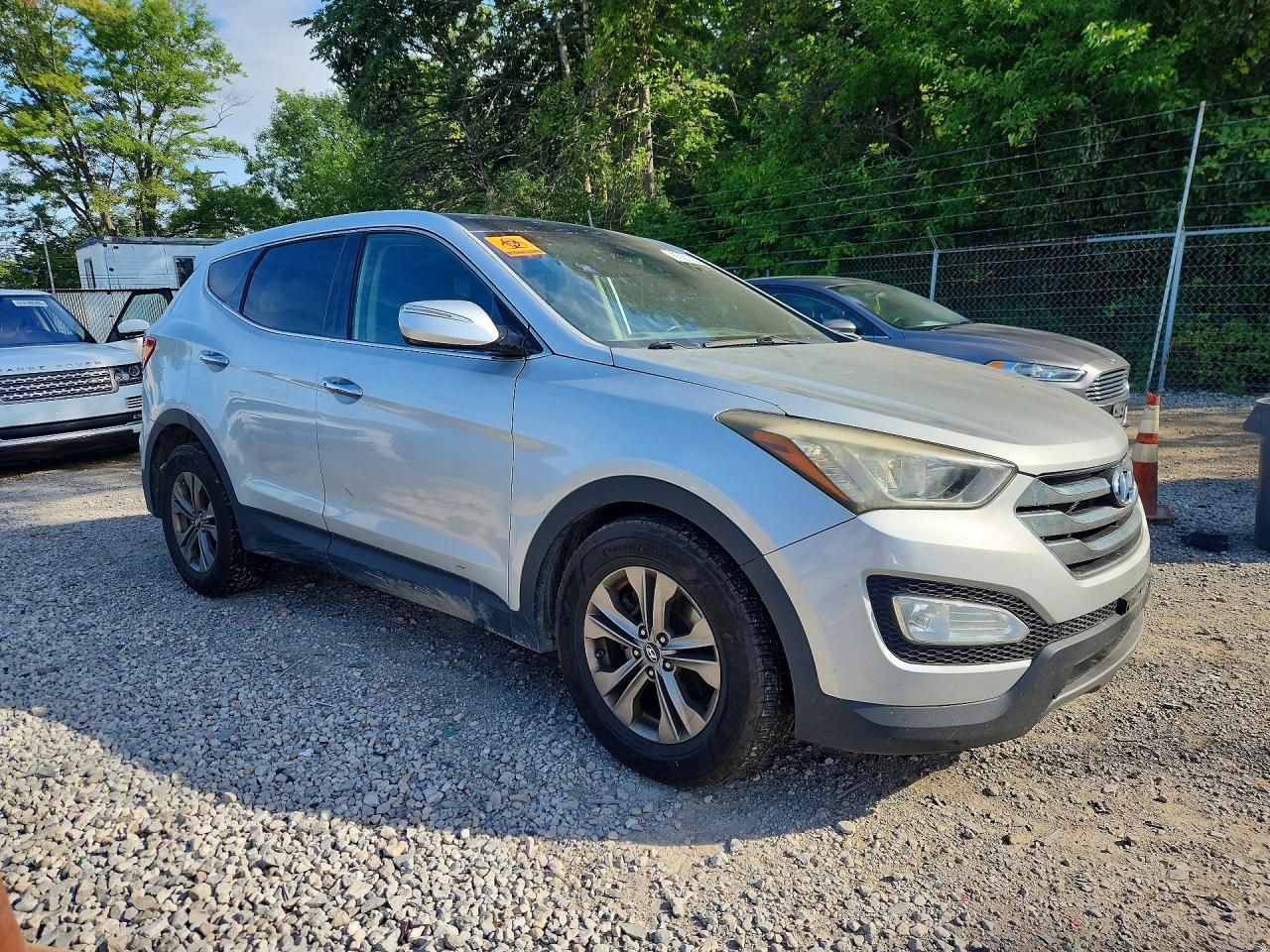 2013 Hyundai Santa Fe Sport 2.4l Silver vin: 5XYZUDLB3DG043201