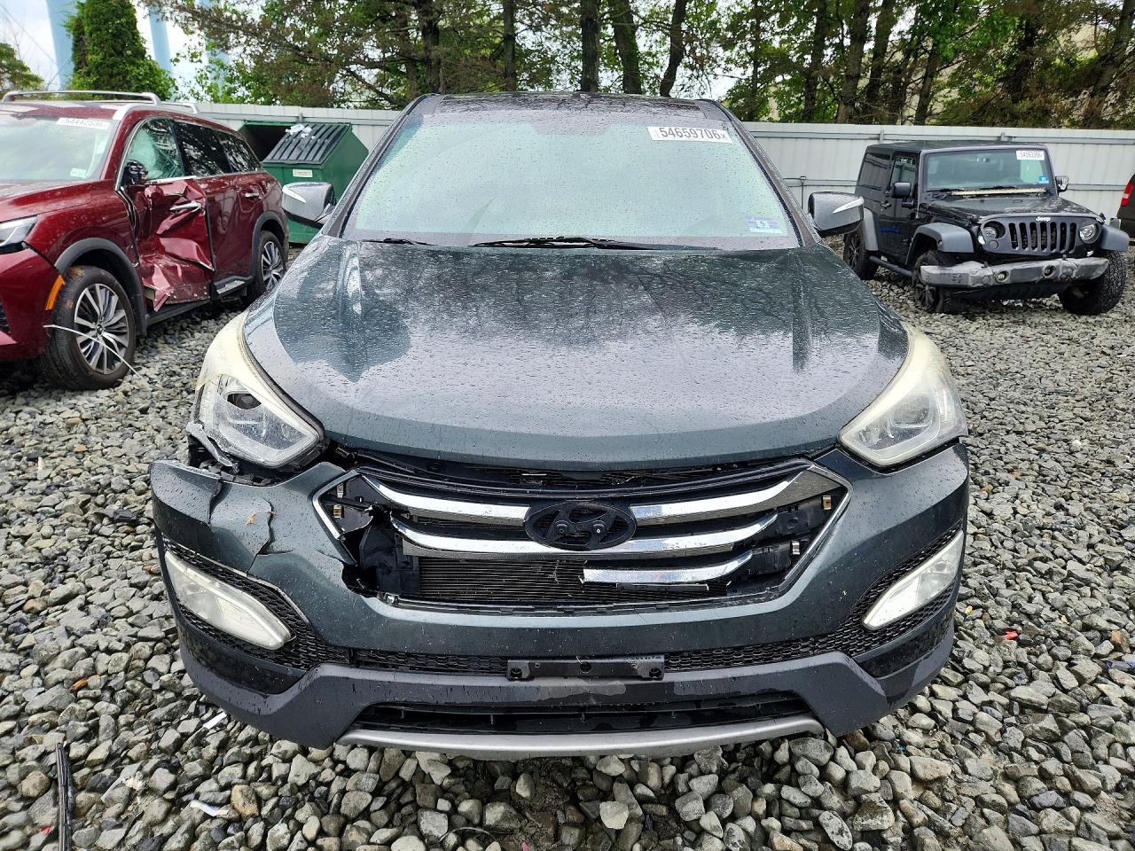 2013 Hyundai Santa Fe Sport 2.4l Зеленый vin: 5XYZUDLB3DG079678