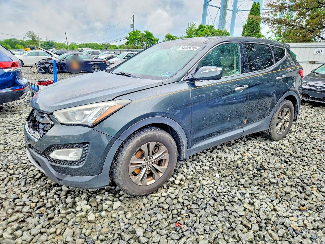 2013 Hyundai Santa Fe Sport 2.4l Green vin: 5XYZUDLB3DG079678