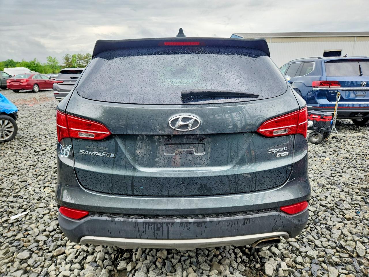 2013 Hyundai Santa Fe Sport 2.4l Зеленый vin: 5XYZUDLB3DG079678