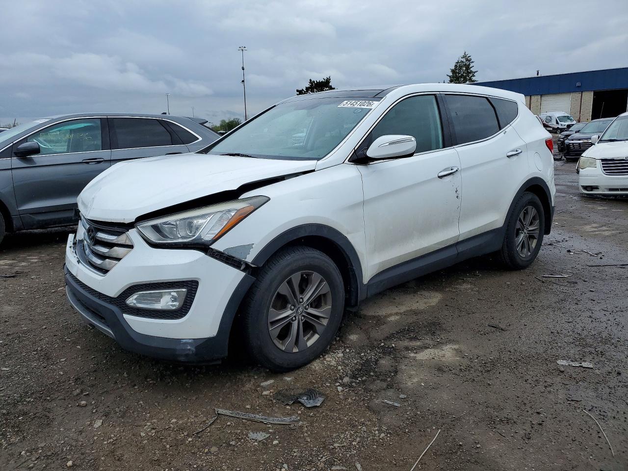 2013 Hyundai Santa Fe Sport 2.4l White vin: 5XYZUDLB3DG103252