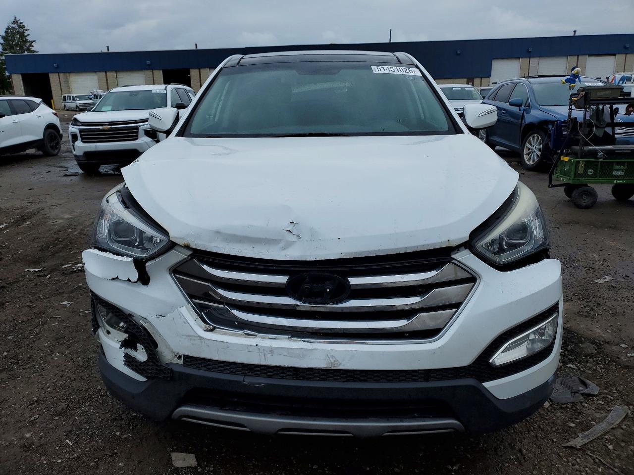 2013 Hyundai Santa Fe Sport 2.4l White vin: 5XYZUDLB3DG103252