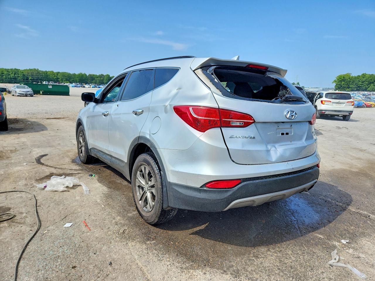 2014 Hyundai Santa Fe Sport 2.4l Серый vin: 5XYZUDLB3EG174730