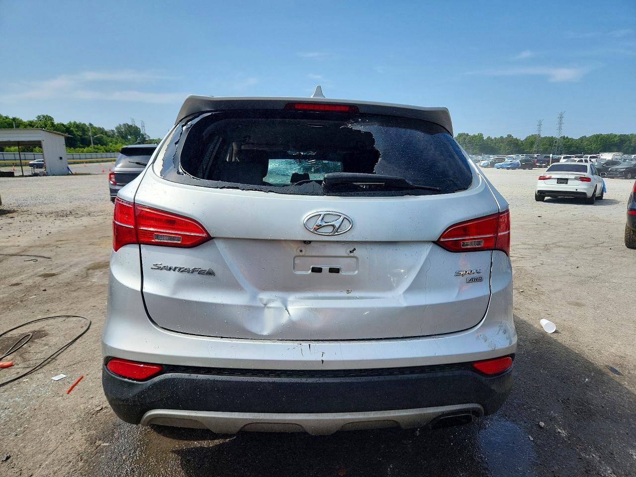 2014 Hyundai Santa Fe Sport 2.4l Серый vin: 5XYZUDLB3EG174730