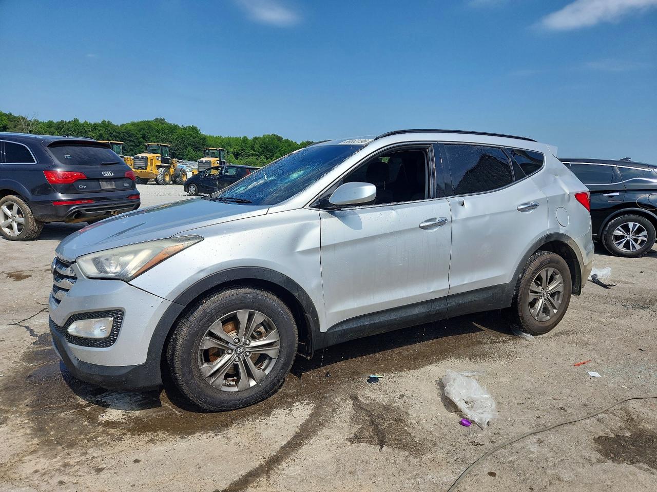 2014 Hyundai Santa Fe Sport 2.4l Gray vin: 5XYZUDLB3EG174730