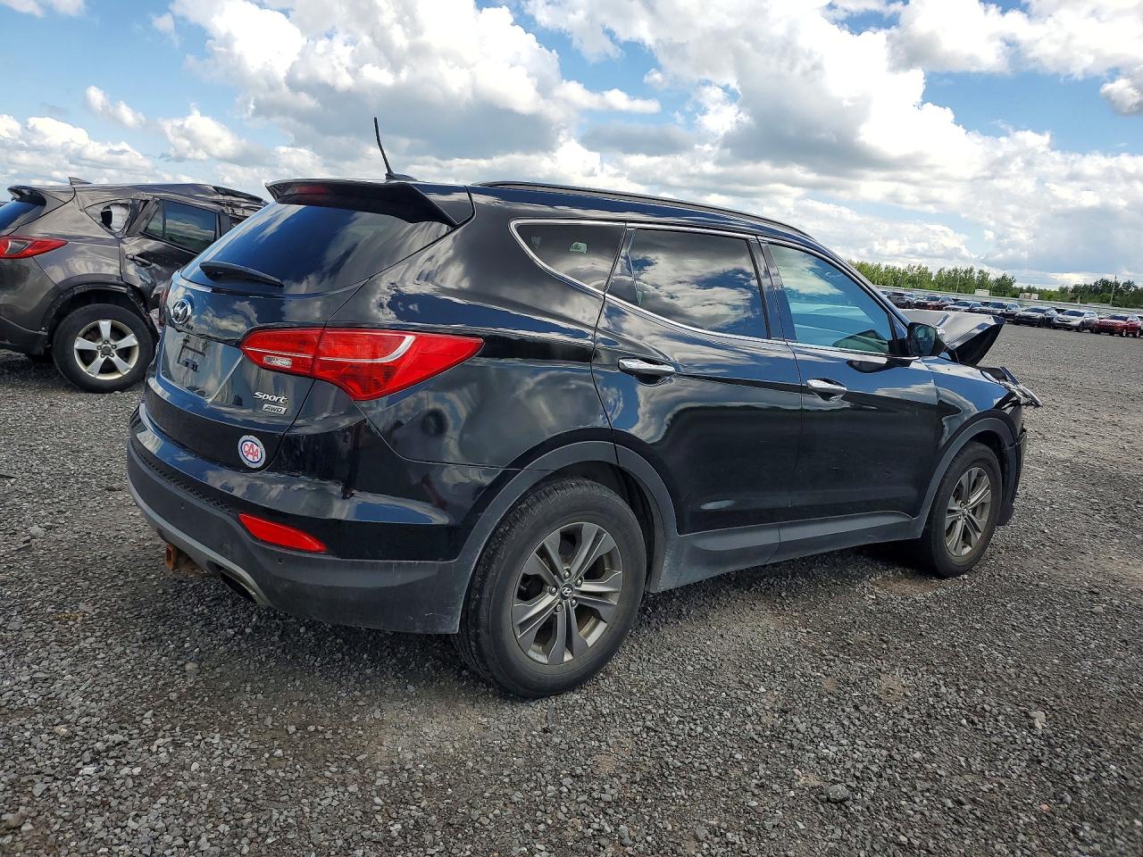 2014 Hyundai Santa Fe Sport 2.4l Black vin: 5XYZUDLB3EG229483