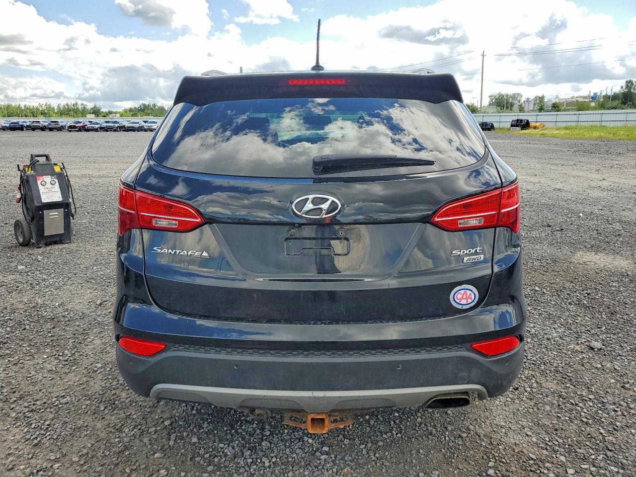 2014 Hyundai Santa Fe Sport 2.4l Black vin: 5XYZUDLB3EG229483