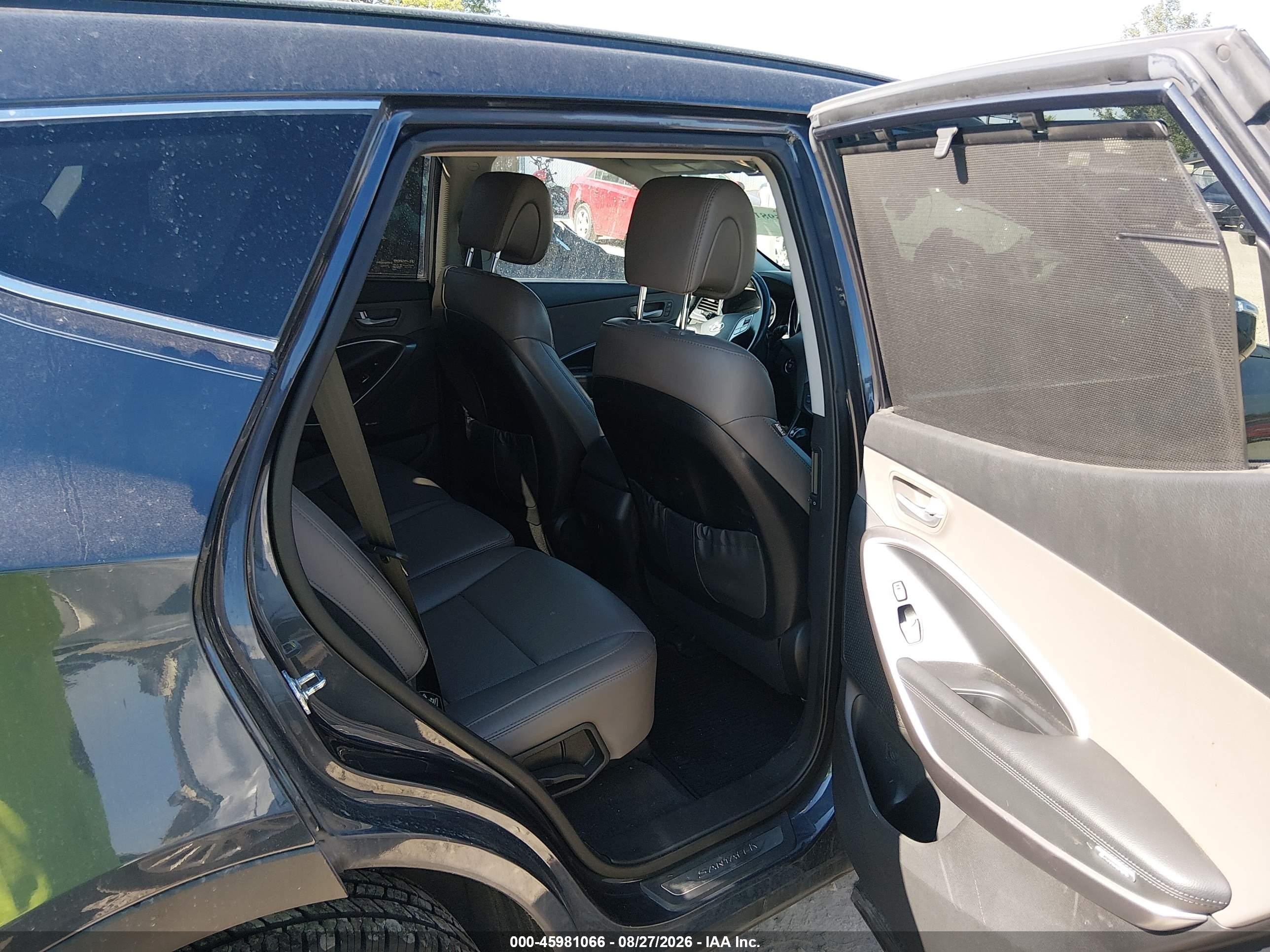 2015 Hyundai Santa Fe Sport 2.4l Black vin: 5XYZUDLB3FG261688